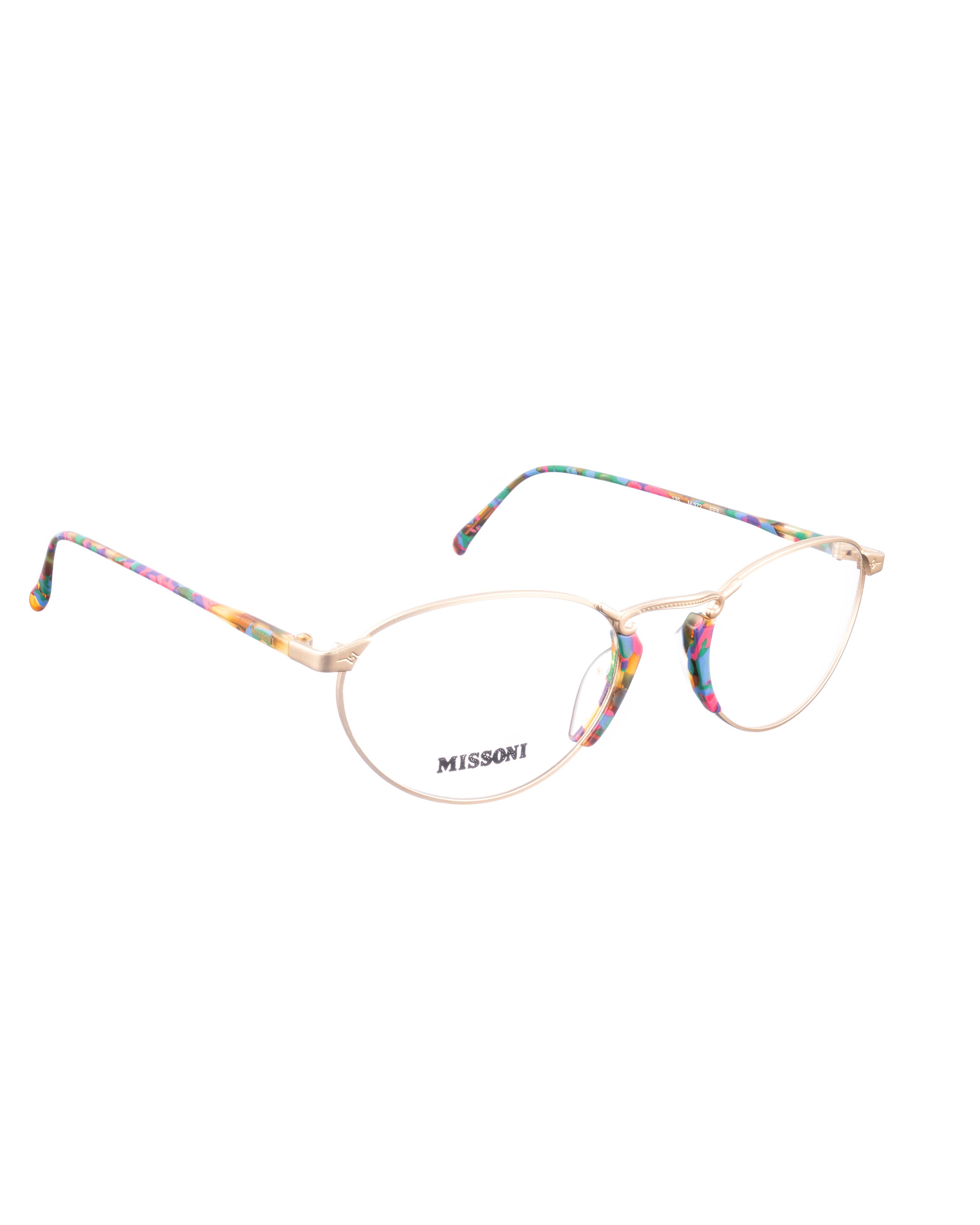 Missoni Missoni 00s Multicolor & Matte Gold Glasses Size ONE SIZE - 3 Thumbnail
