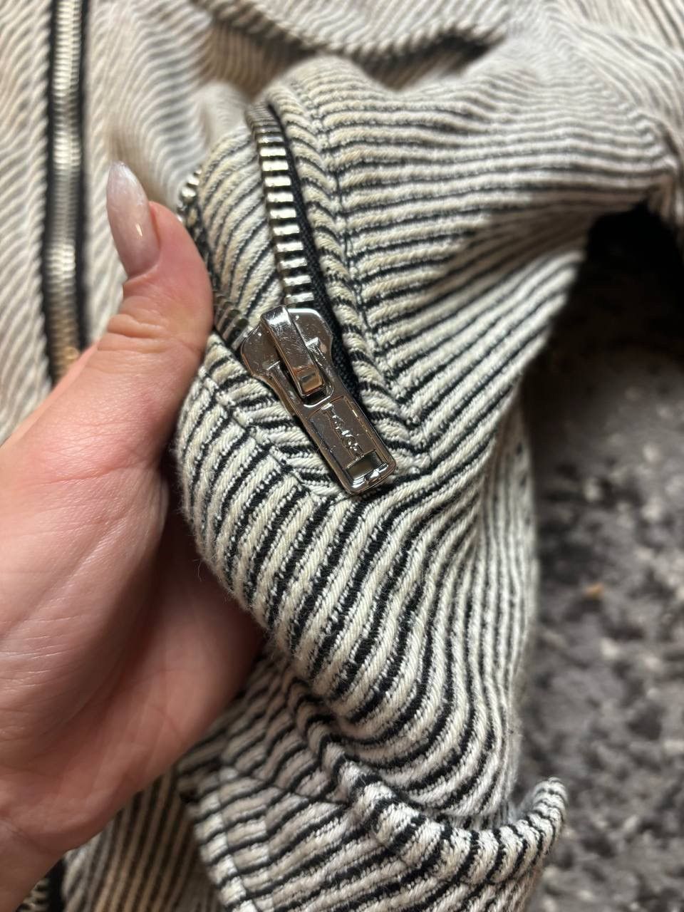 Vintage Vintage Y2K Free People Stripes Prisoner Opium Bomber Size US XS / EU 42 / 0 - 3 Thumbnail