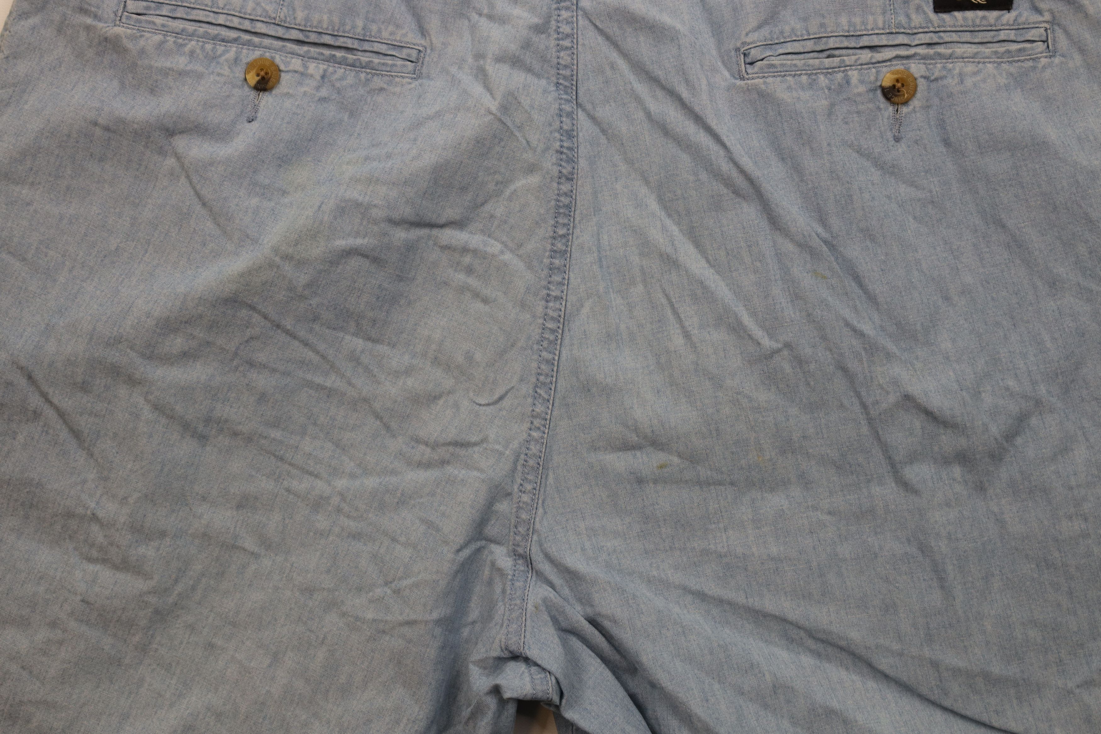 Eddie Bauer Vintage 90s Eddie Bauer Chambray Above Knee Chino Shorts Size US 38 / EU 54 - 10 Thumbnail