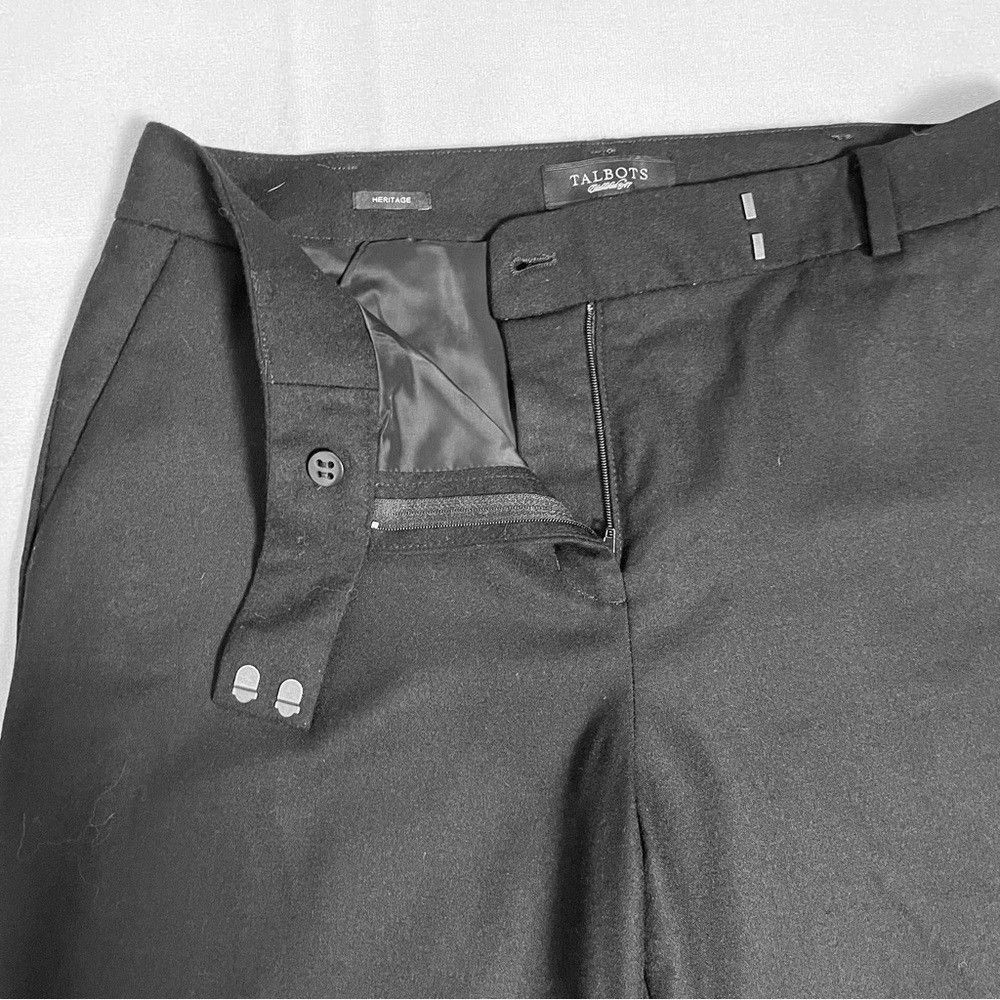 Talbots Talbots Heritage Wool Black Straight Leg Pants Size 10 Size 32" / US 10 / IT 46 - 7 Thumbnail