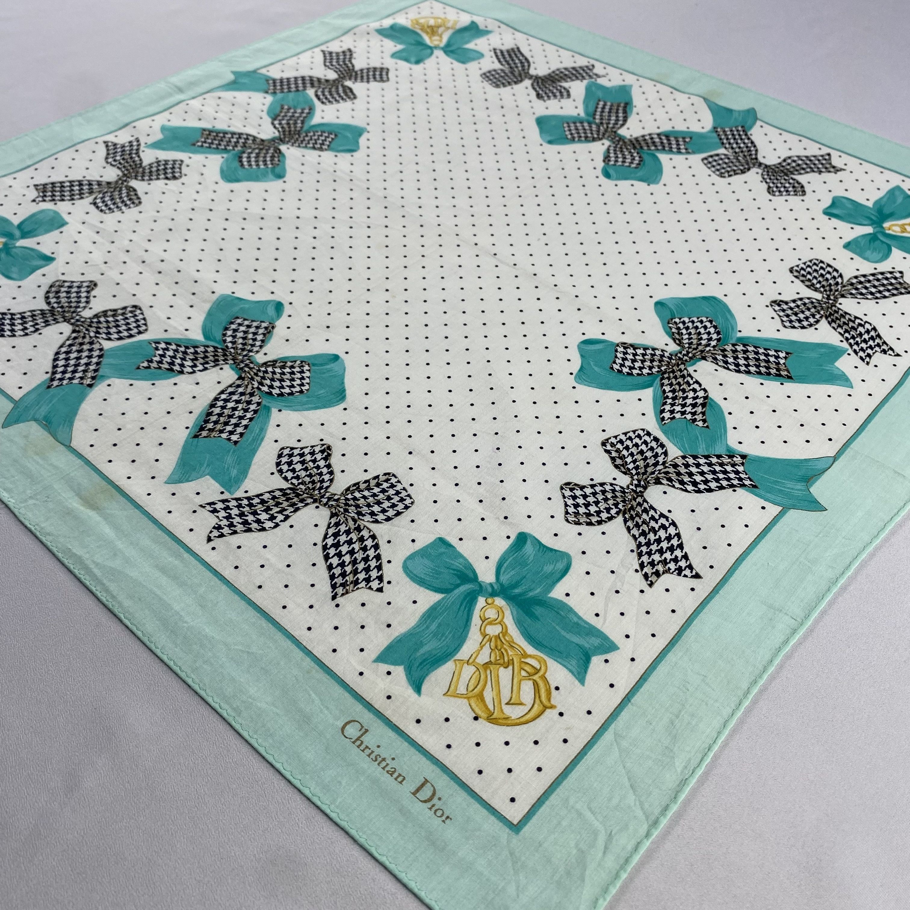 Vintage Christian Dior Monsieur Handkerchief / Neckerchief-P1677 Size ONE SIZE - 2 Thumbnail