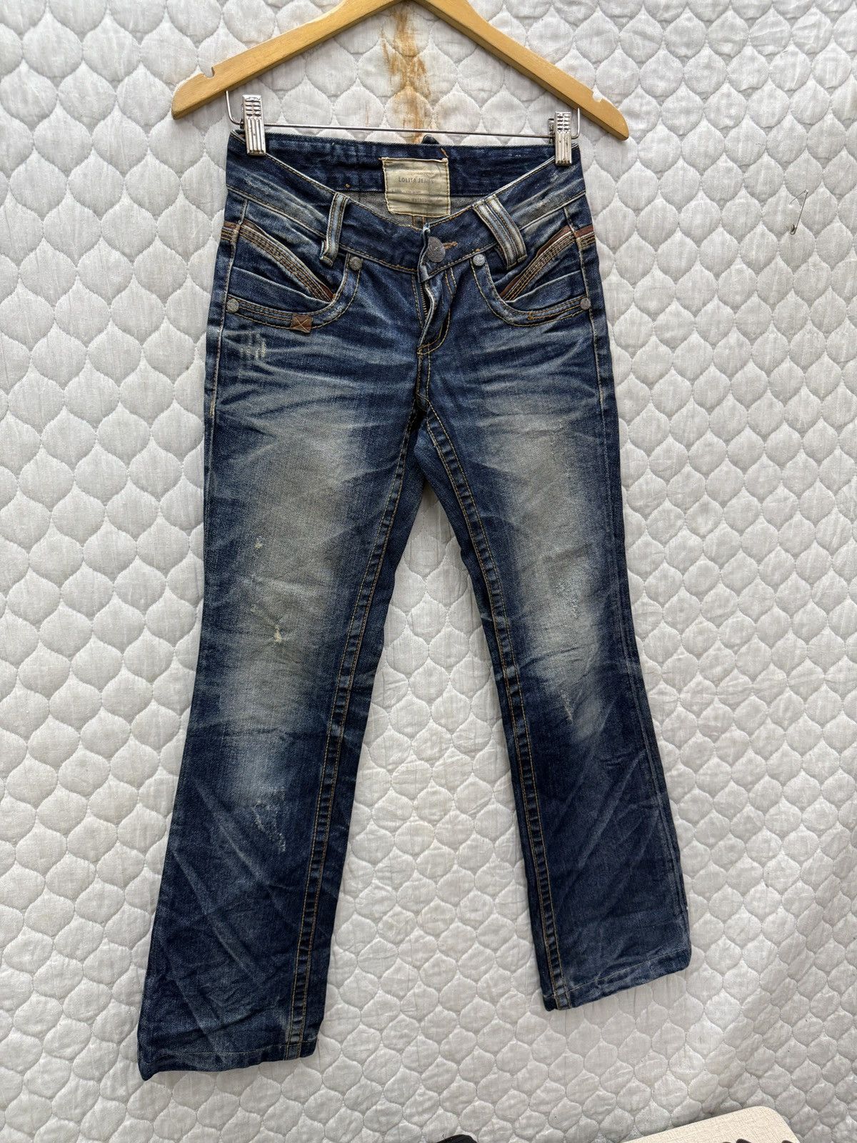 14th Addiction 🔥🔥🔥ARCHIVE VINTAGE LOLITA FLARE JEANS Size 26" / US 2 / IT 38 - 3 Thumbnail