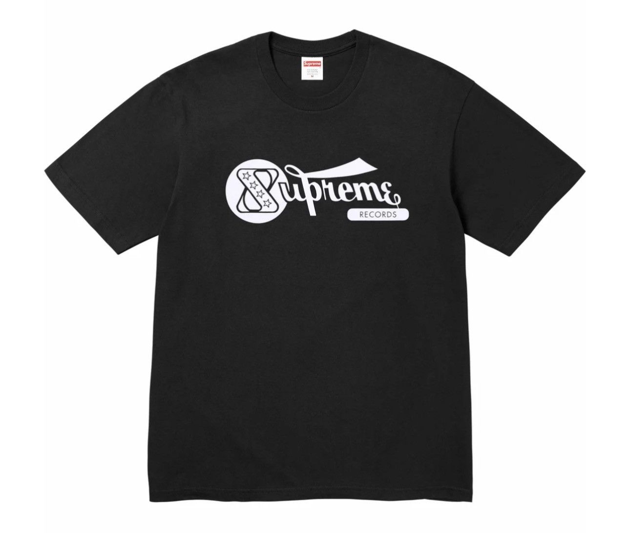 Image of Supreme Records Tee in Black, Men's (Size Small)