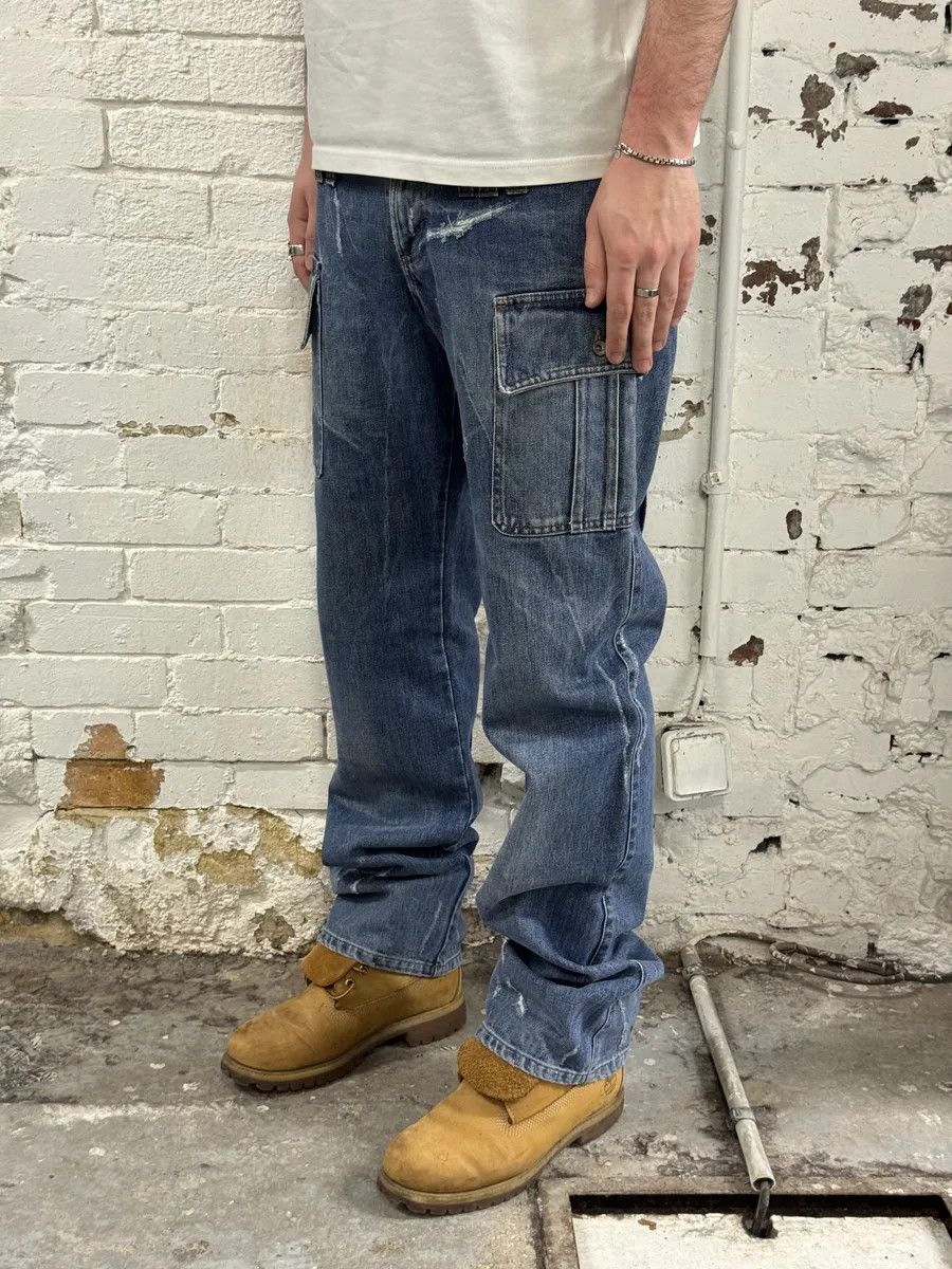 Dolce & Gabbana SS2004 Dolce & Gabbana Faded Cargo Denim Jeans Size US 32 / EU 48 - 3 Thumbnail