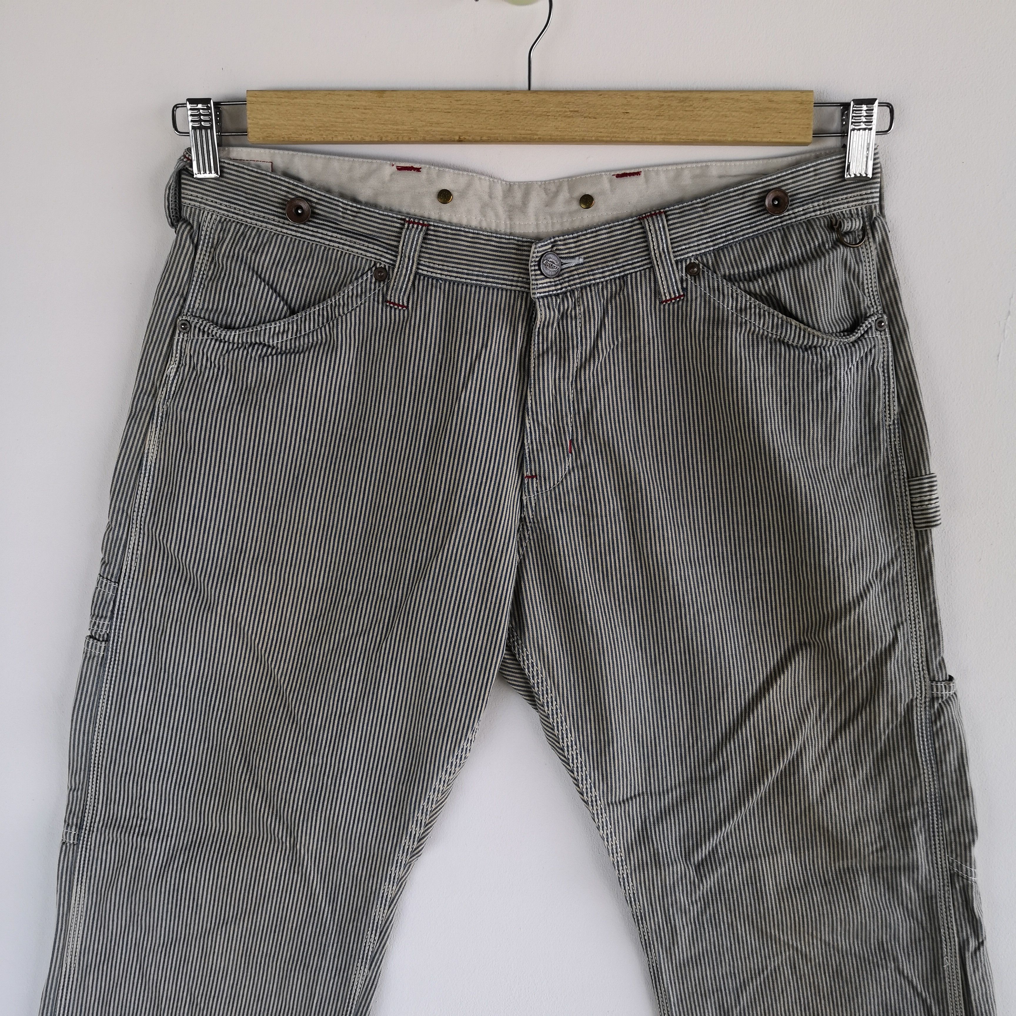 Dickies Dickies Carpenter Workers Pants Hickory Multi Pocket Buckle Size US 34 / EU 50 - 3 Thumbnail