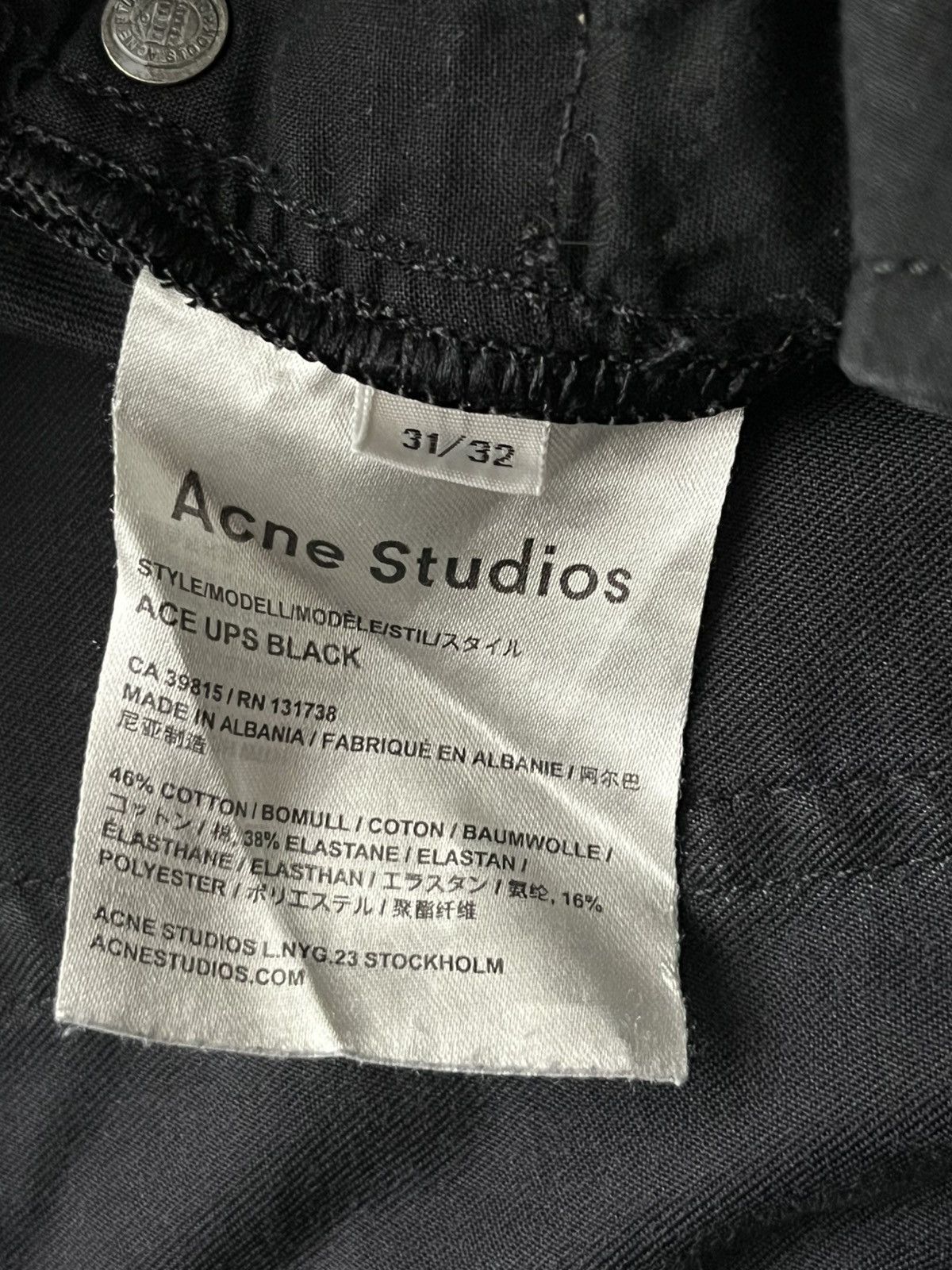 Acne Studios ACNE STUDIOS ACE UPS JEAN Size US 31 - 8 Thumbnail