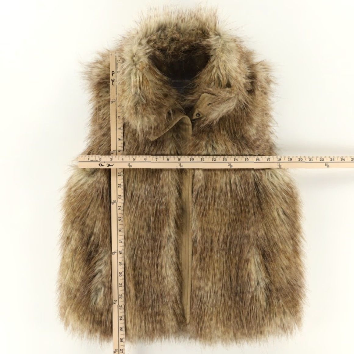 Johnston & Murphy Johnston & Murphy Faux Fur Vest Mock Jacket Brown Women's S Shirt Size S / US 4 / IT 40 - 3 Thumbnail