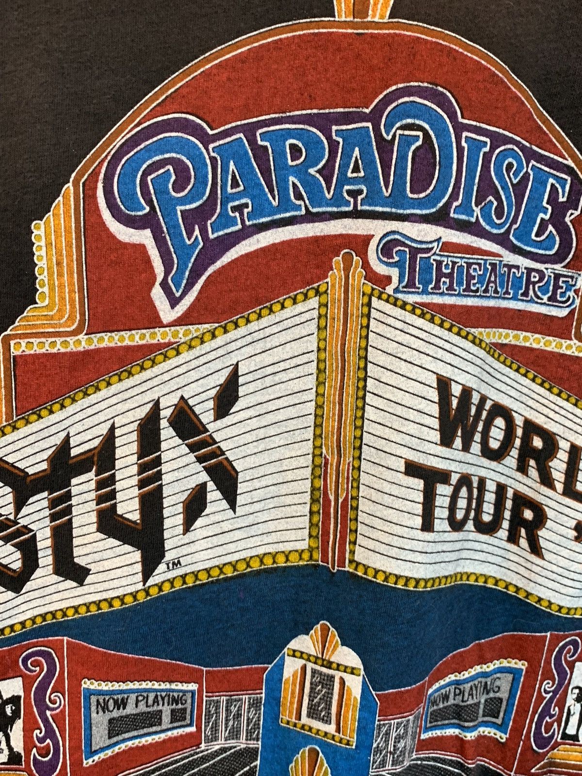 Band Tees × Vintage *RARE* Vintage Styx World Tour 1981 Paradise Theatre T-Shirt Size US L / EU 52-54 / 3 - 5 Thumbnail
