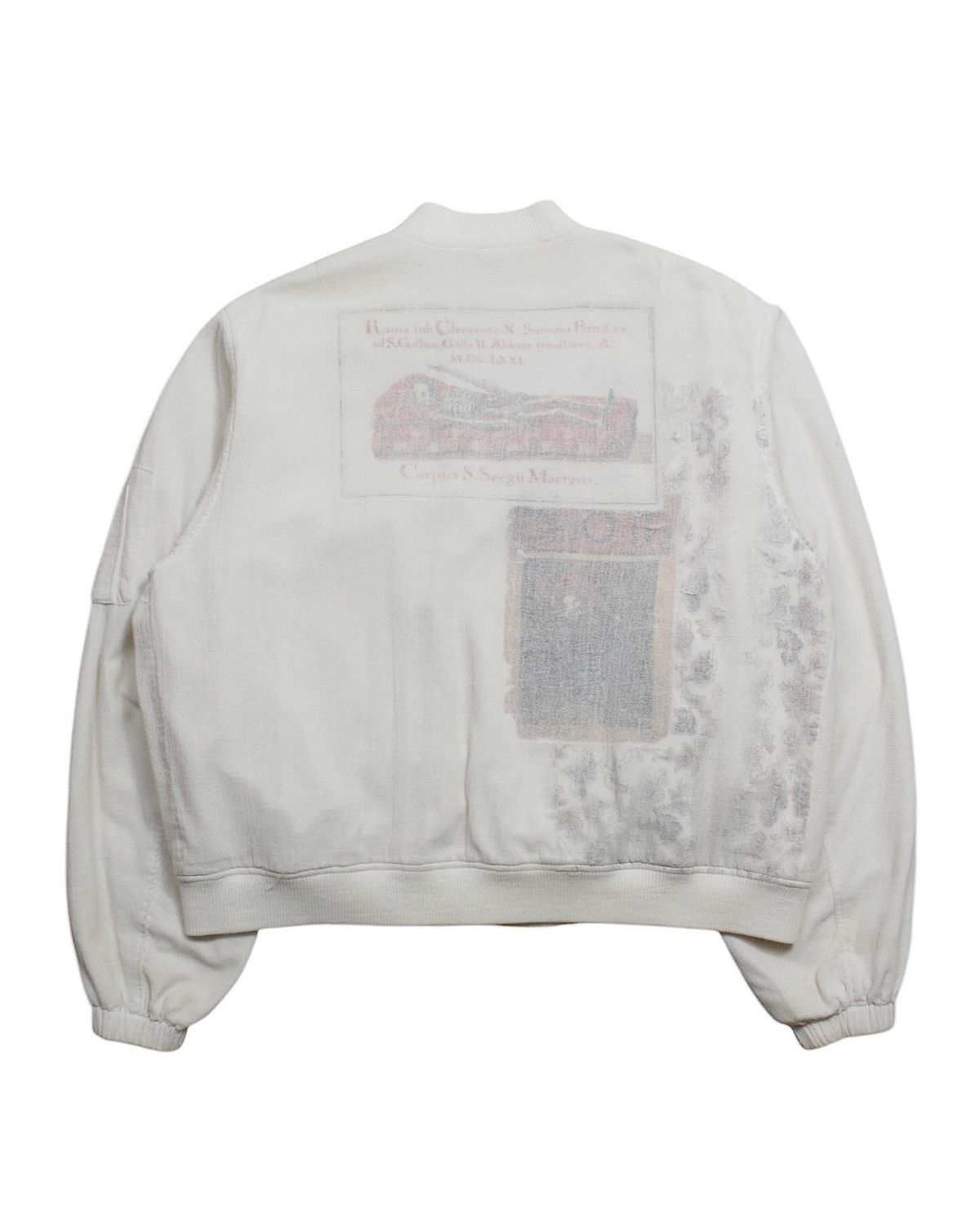 Ss2018 Hyein Seo Linen Layered Bomber Jacket in White, Men's (Size Xl) — image 2 of 6