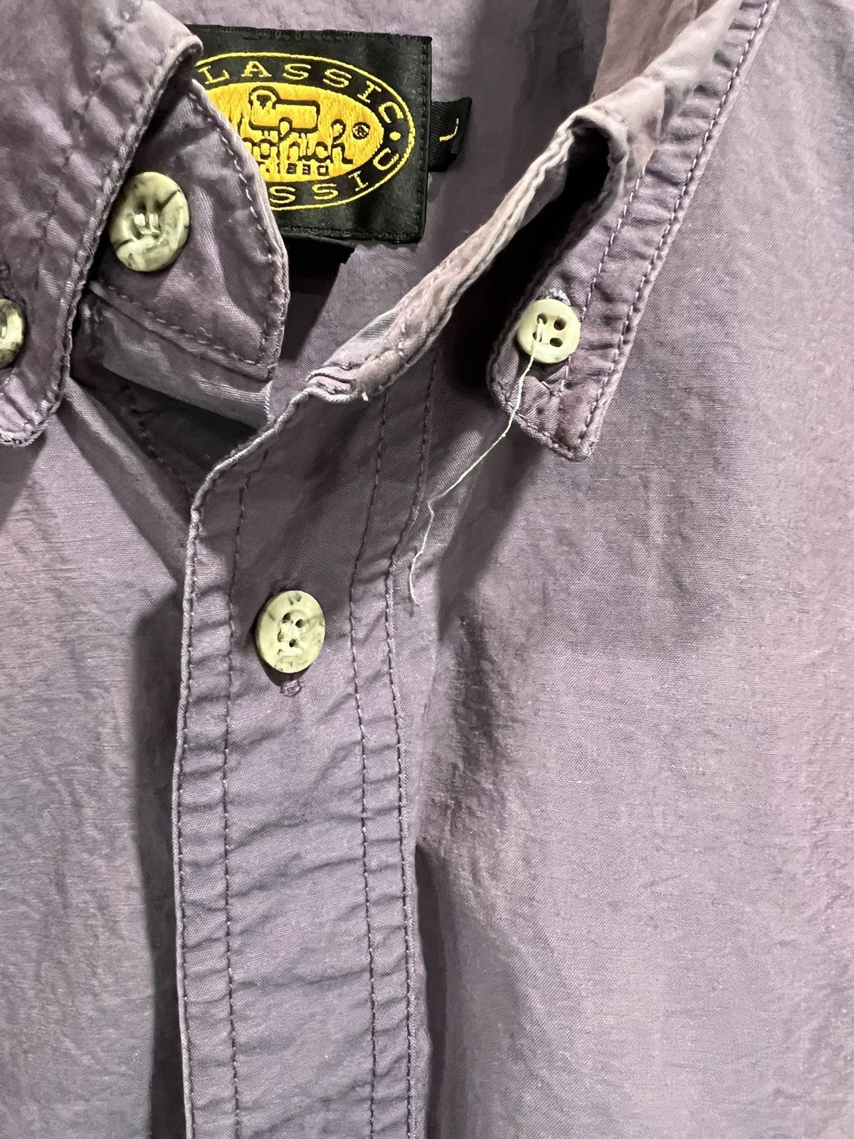 Woolrich Woolen Mills Vintage Woolrich Short Sleeve Button Up Shirt nylon plum L Size US L / EU 52-54 / 3 - 4 Thumbnail