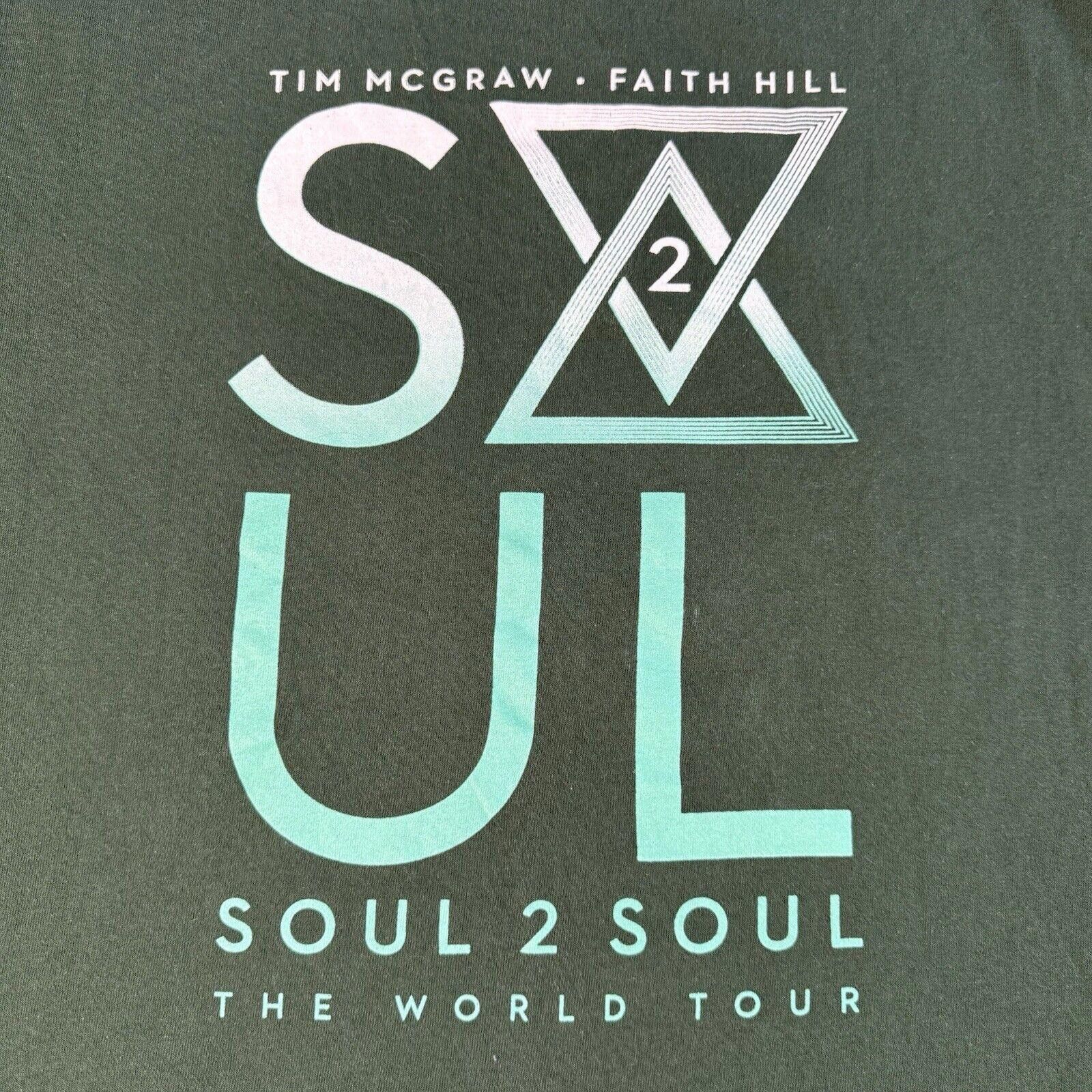 Designer 2017 McGraw & Hill Soul 2 Soul World Tour T-Shirt Size L Size US L / EU 52-54 / 3 - 2 Thumbnail