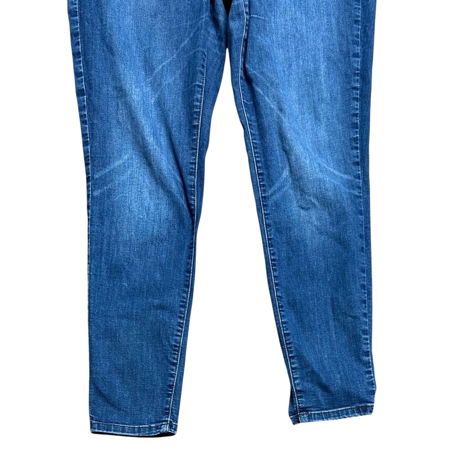 Banana Republic Banana Republic Curvy Skinny Jeans Women 32/14 Denim High Rise Stretch Jeans 5-Pocket Solid Blue Women Size 36" / US 14 / IT 50 - 3 Thumbnail