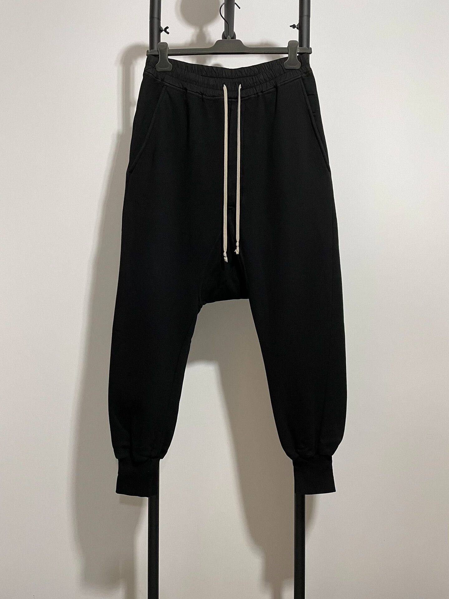 Rick Owens rick owens drop-crotch pants in black Size US 28 / EU 44 - 1 Thumbnail