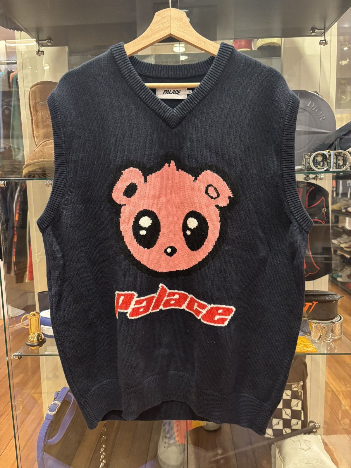 Palace Palace Kawaii Sweater Vest Navy Size US XL / EU 56 / 4 - 1 Thumbnail