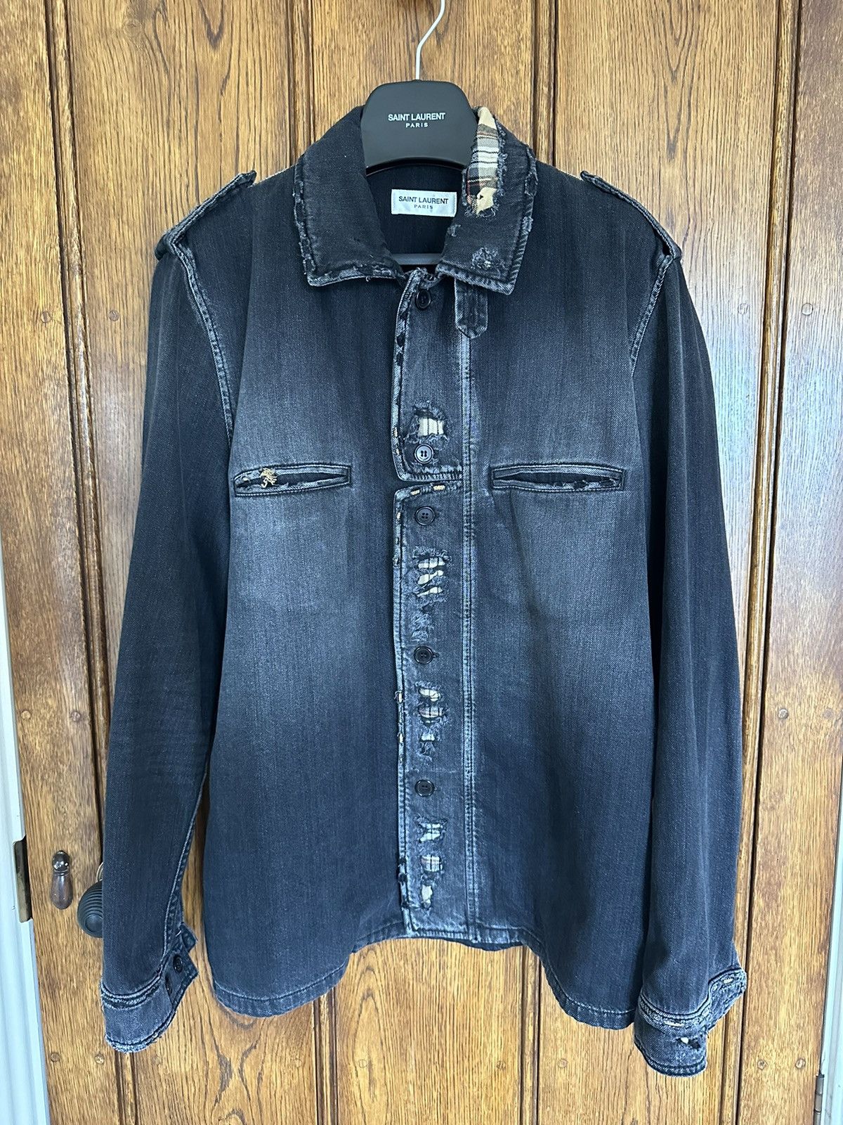 Saint Laurent Paris Military Shirt | Grailed