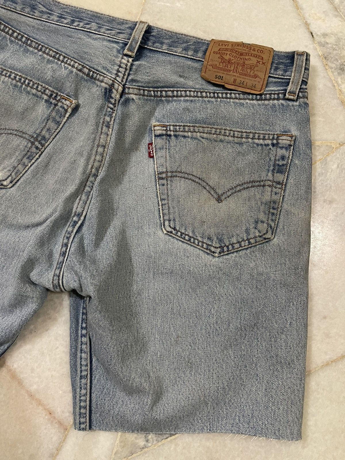 Levi's Vintage Clothing Vintage 00s Levis 501 Denim Shorts / Vintage Levis 501 Size US 34 / EU 50 - 12 Thumbnail