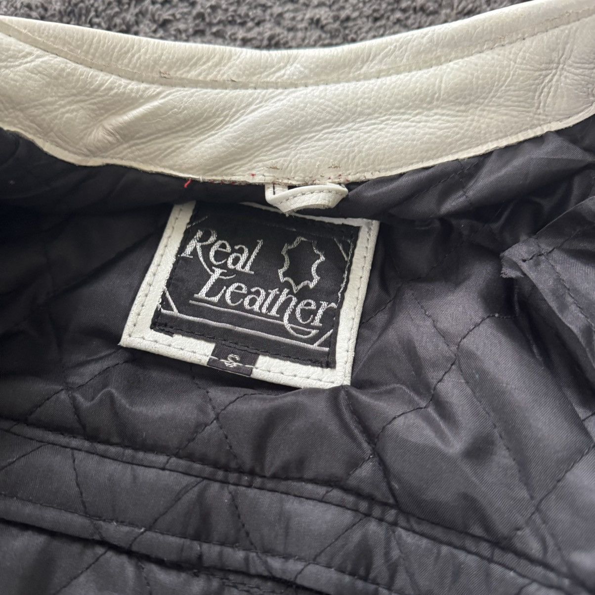 Vintage Lucky Strike Vintage 90s Leather Jacket Rare Streetwear Size US S / EU 44-46 / 1 - 4 Thumbnail