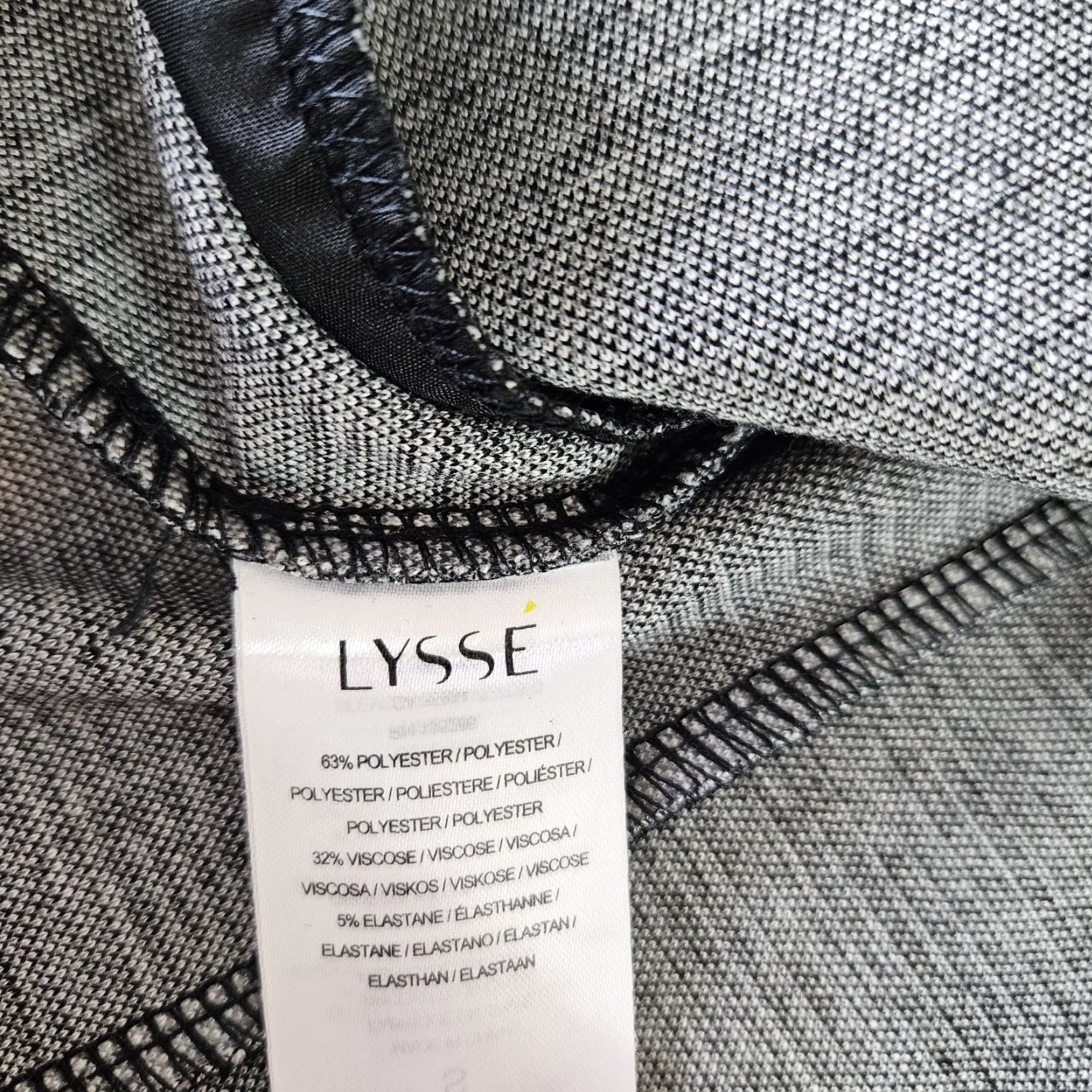 Vintage Lysse Blazer Womens Sz Small Black Gray Single Button Size S / US 4 / IT 40 - 4 Thumbnail
