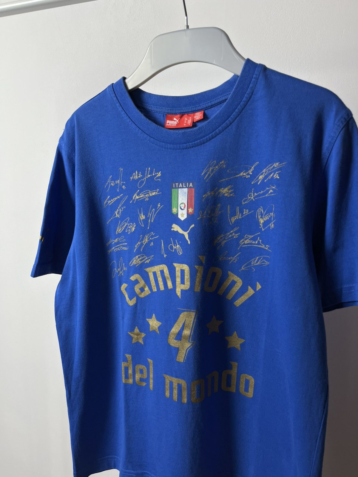 Puma × Vintage Puma Italy 2006 World Cup Champions T-Shirt Football Jersey Size US M / EU 48-50 / 2 - 2 Thumbnail