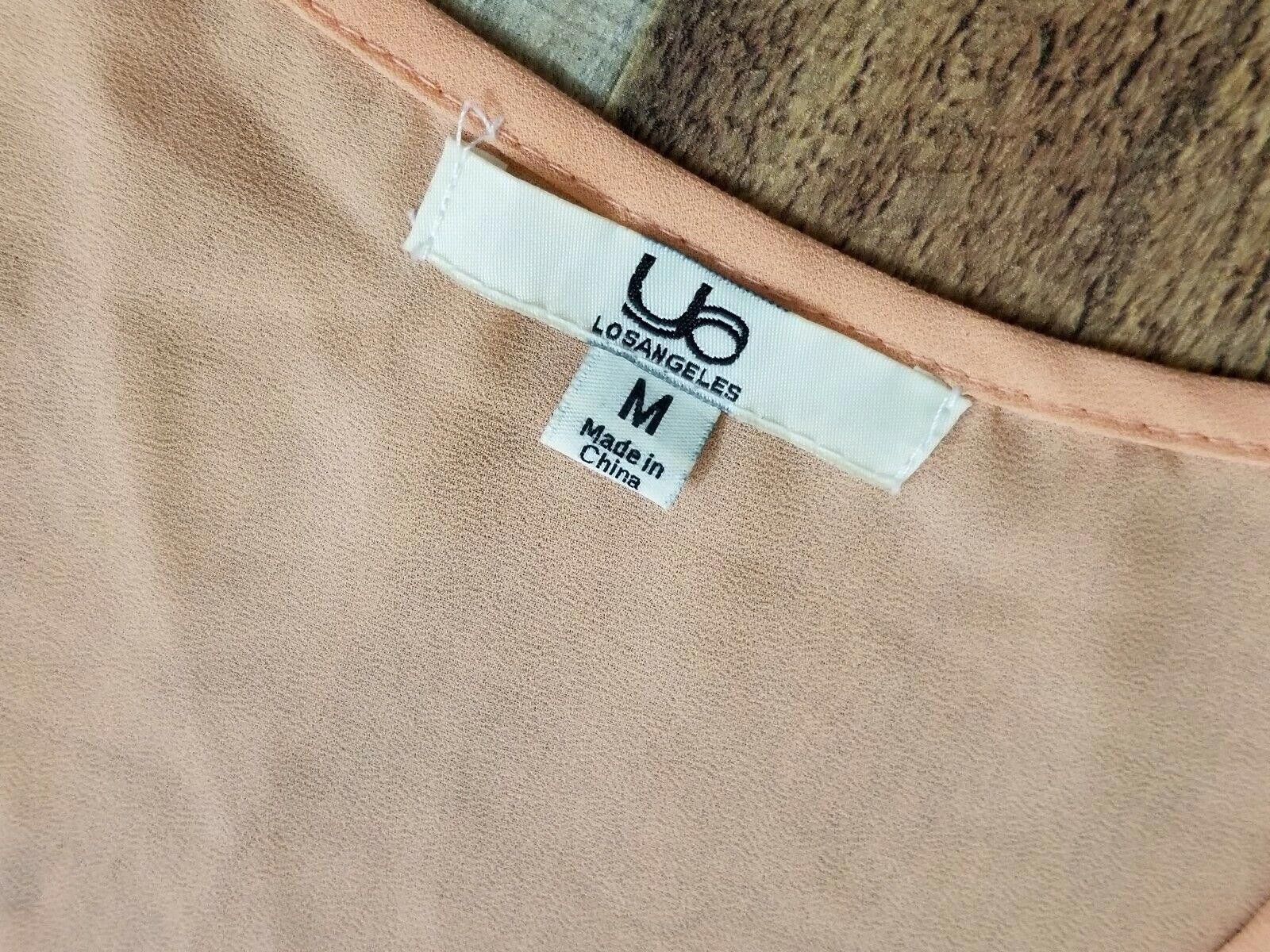 Designer Womens Tank Top Lot Medium Dressy Silk Orange Silver Size M / US 6-8 / IT 42-44 - 3 Thumbnail