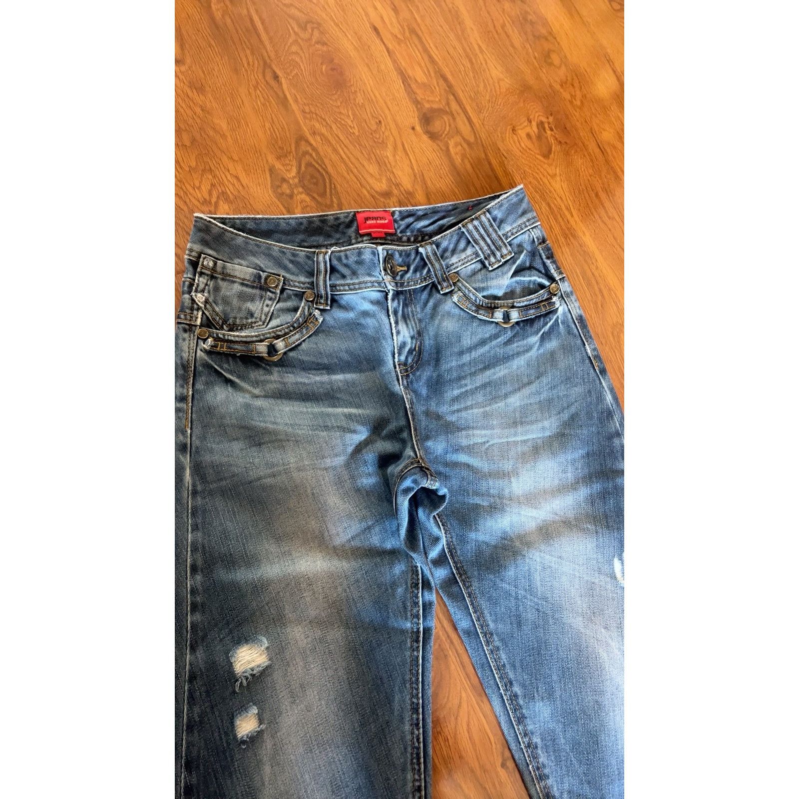 Hysteric Glamour Vintage Japanese Brand Faded Lowrise Bootcut Denim Jeans Size 30" / US 8 / IT 44 - 4 Thumbnail