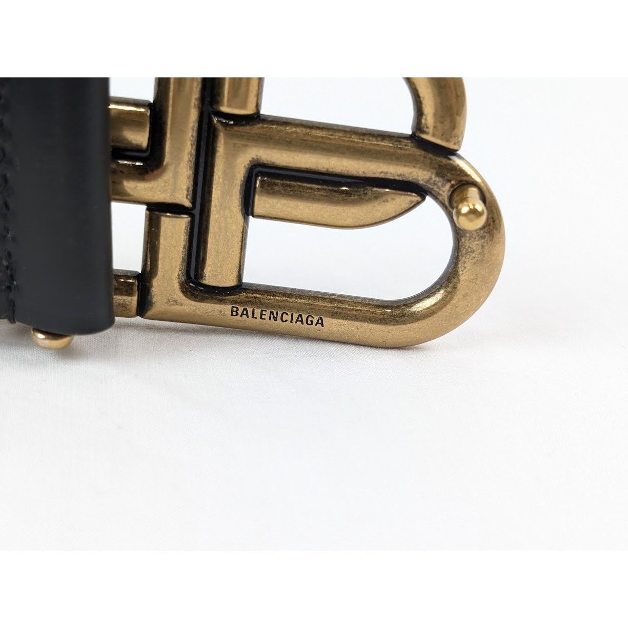 Balenciaga o1rshd1 Size: 85 / BB Extra Large Belt in Black Size 32 - 4 Thumbnail
