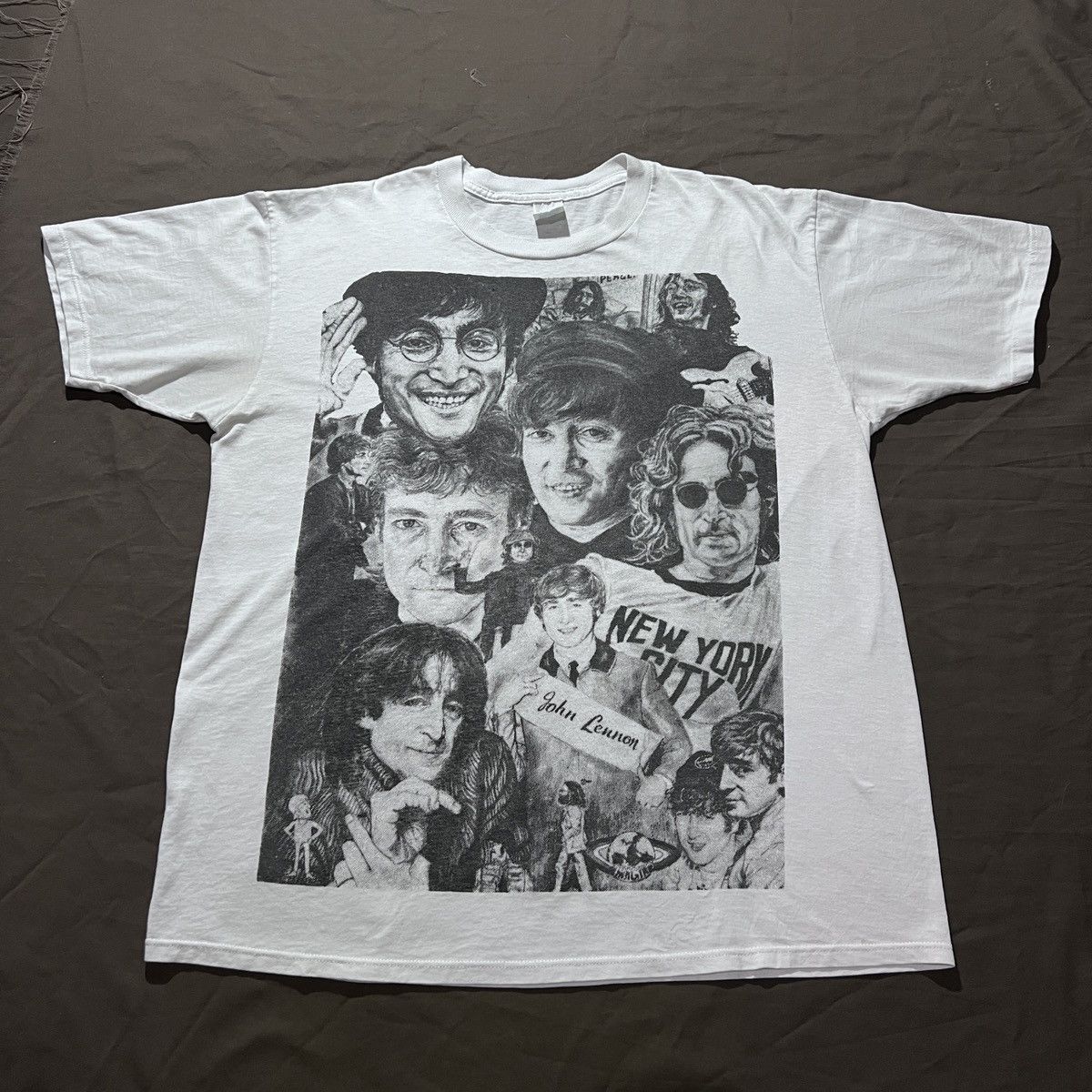 Band Tees Vintage 90s JOHN LENNON Art Graphic Tee XL The Beatles Size US XL / EU 56 / 4 - 1 Thumbnail