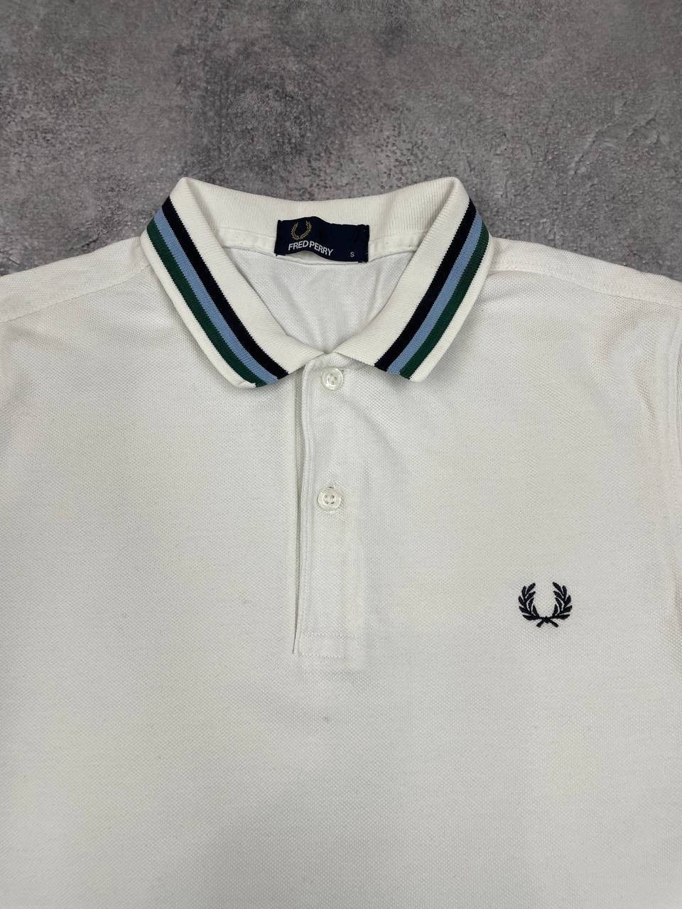 Fred Perry Fred Perry Men Cotton Polo T-Shirt White Size S Size US S / EU 44-46 / 1 - 2 Thumbnail