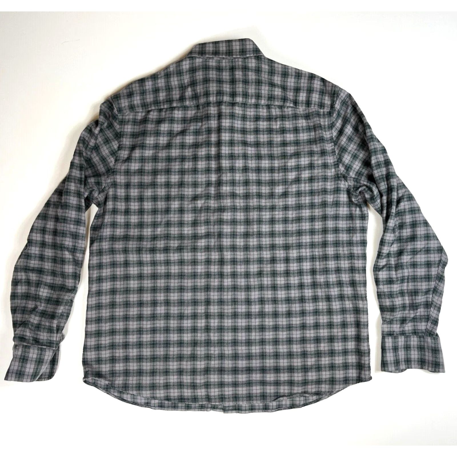 UNTUCKit UNTUCKit Men’s Parducci Button-Up Shirt Plaid XL Gray Cotton Flannel Long Sleeve Casual Classic Preppy Mens Size US XL / EU 56 / 4 - 3 Thumbnail
