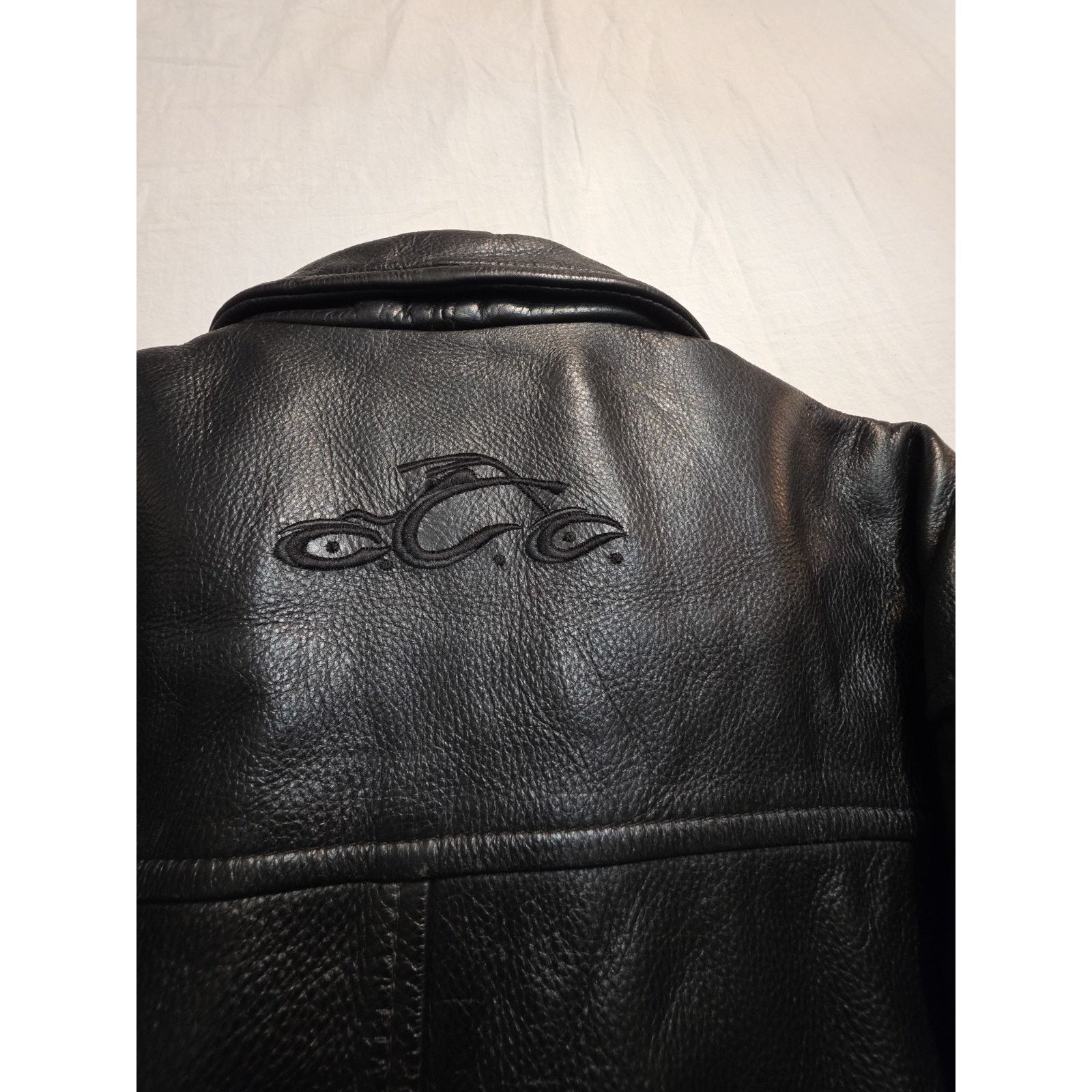 West Coast Choppers Orange County Choppers Men's Size Medium Black Leather Size US M / EU 48-50 / 2 - 7 Thumbnail