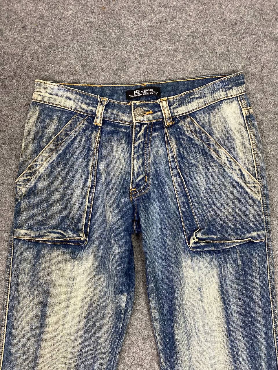 Japanese Brand vintage japanese brands 3d pocket bootcut flare denim Size 28" / US 6 / IT 42 - 8 Thumbnail