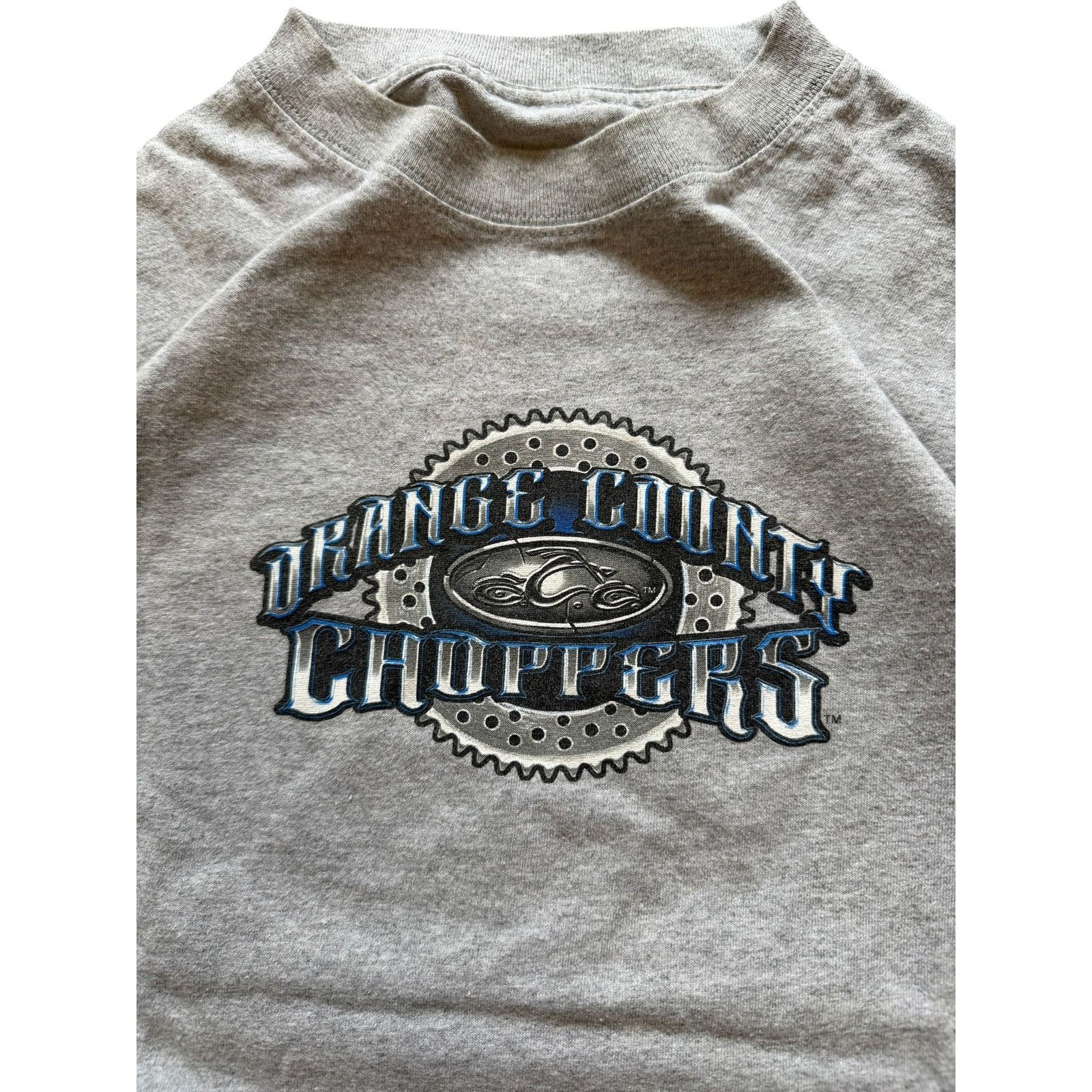 Vintage Vintage Orange County Choppers Gear & Tooth Logo Tee — Gray Size US L / EU 52-54 / 3 - 3 Thumbnail