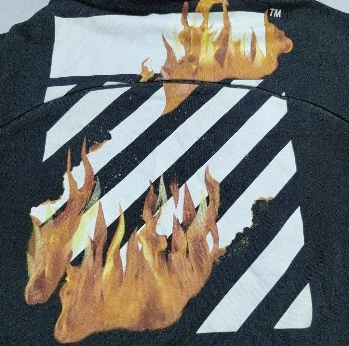Off-White Off-White Diag Fire Back Zip Sweatshirt Size US XL / EU 56 / 4 - 7 Thumbnail