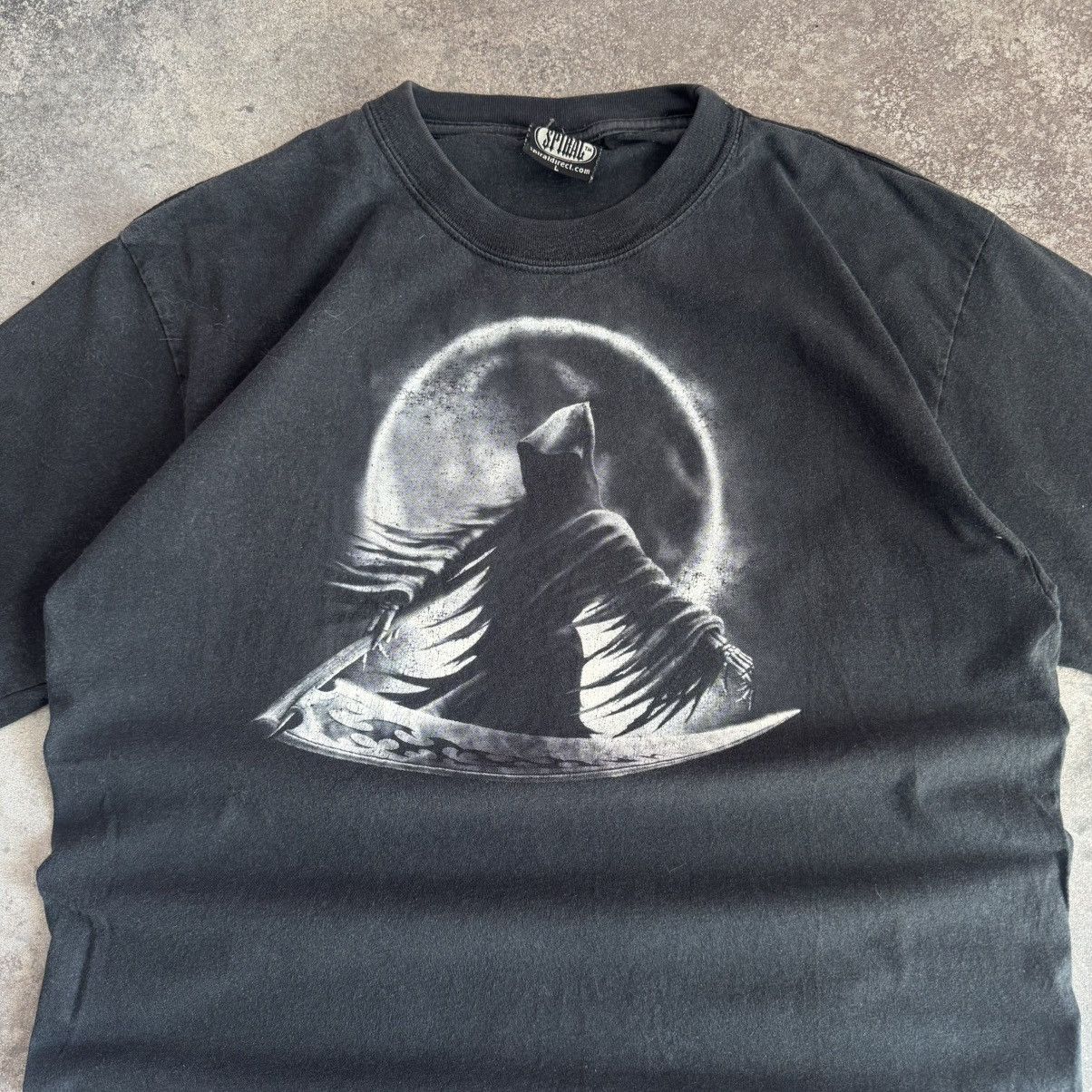 Affliction Spiral Gothic Y2K Faded T-Shirt (Affliction vibe) Size US L / EU 52-54 / 3 - 4 Thumbnail