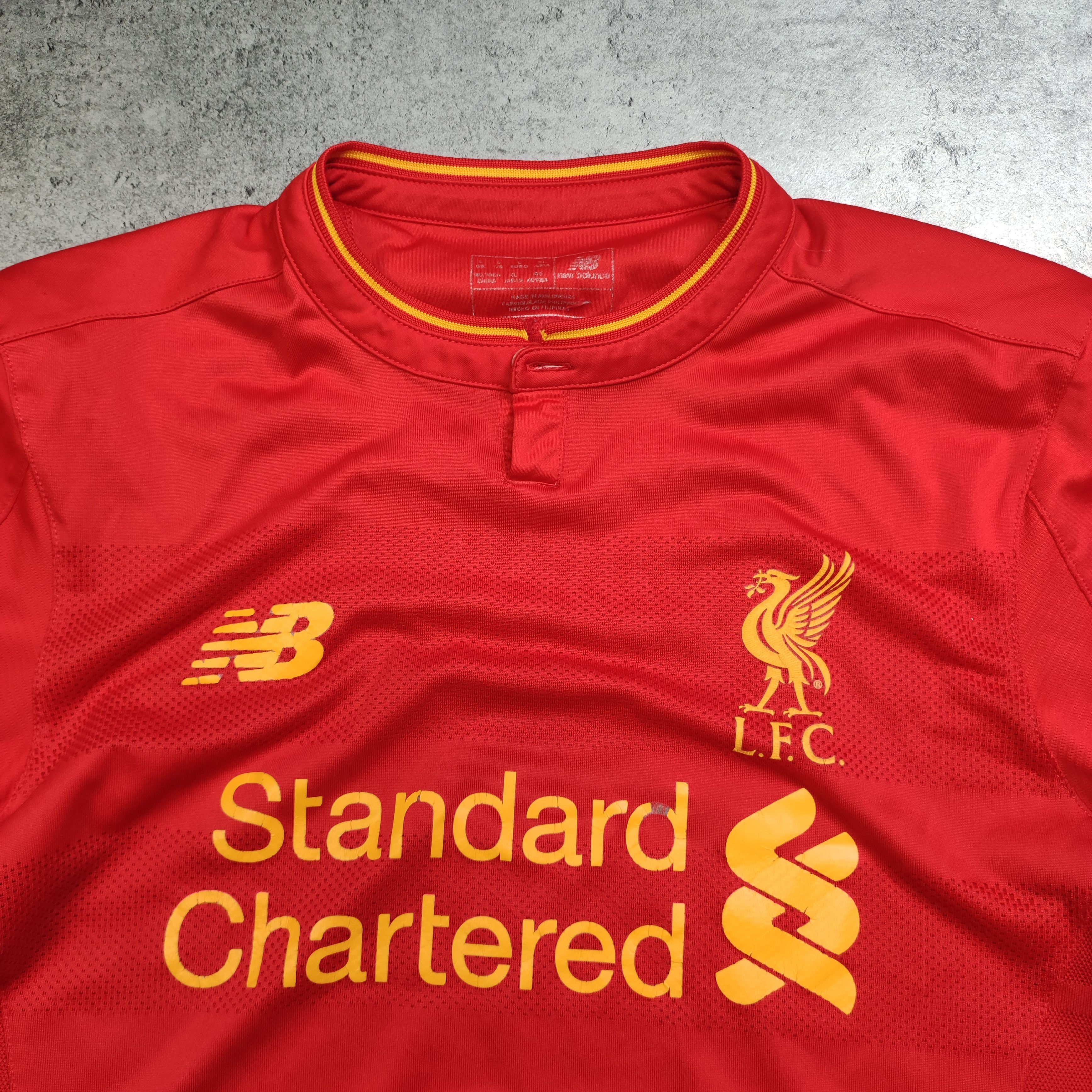 Vintage Vintage RARE 2016 Liverpool FC New Balance Home Jersey Size US L / EU 52-54 / 3 - 4 Thumbnail