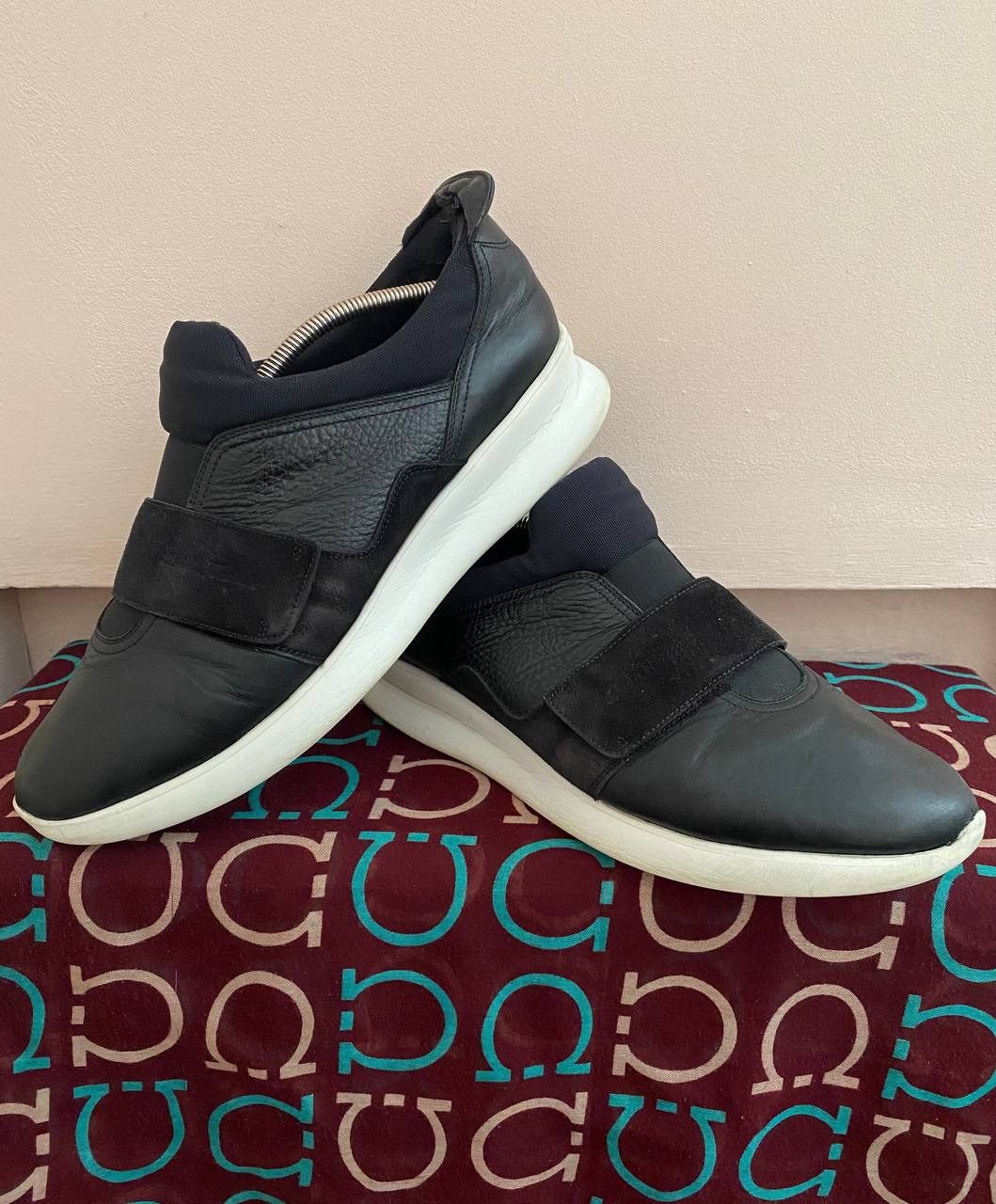 Salvatore Ferragamo 🔥 Salvatore Ferragamo Dion Slip On Sneaker 44 11.5 EE Black Size US 11.5 / EU 44-45 - 1 Thumbnail