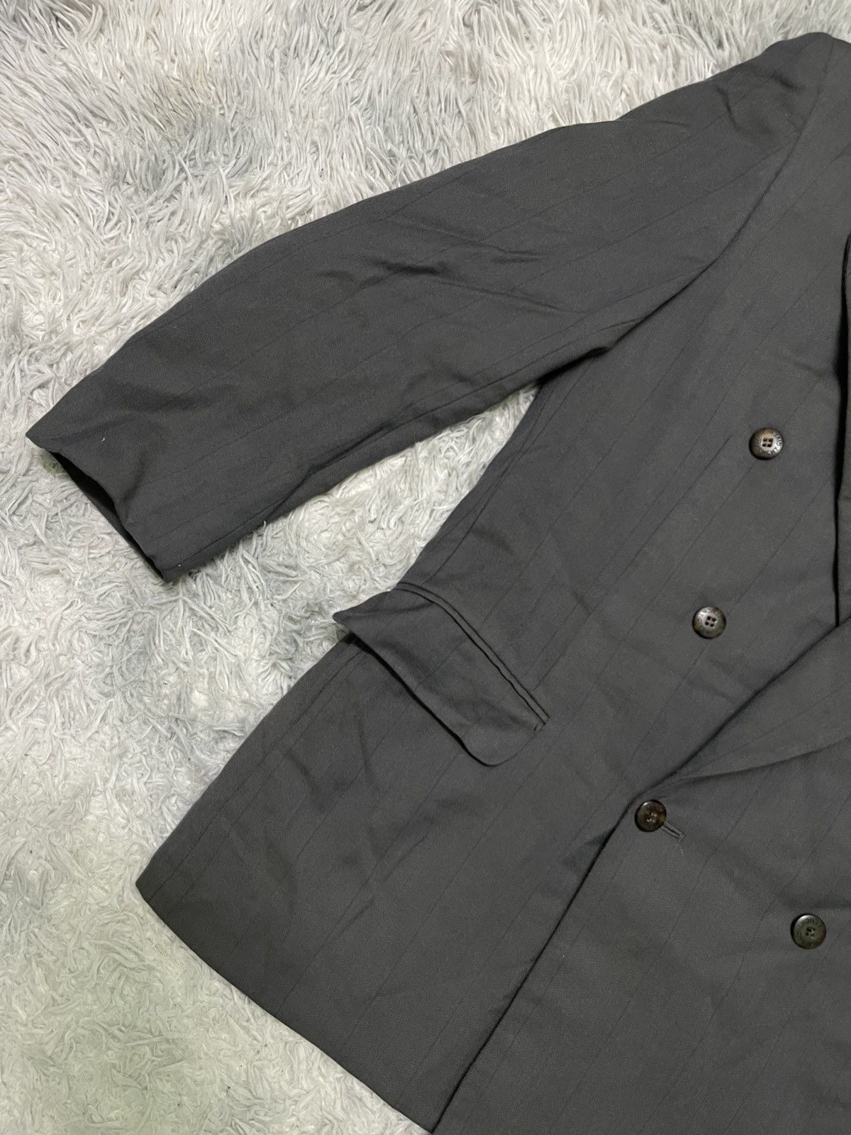 Givenchy × Vintage 90s GIVENCHY BLAZZER STRIPES 100% CASHMERE RARE Size 48S - 4 Thumbnail