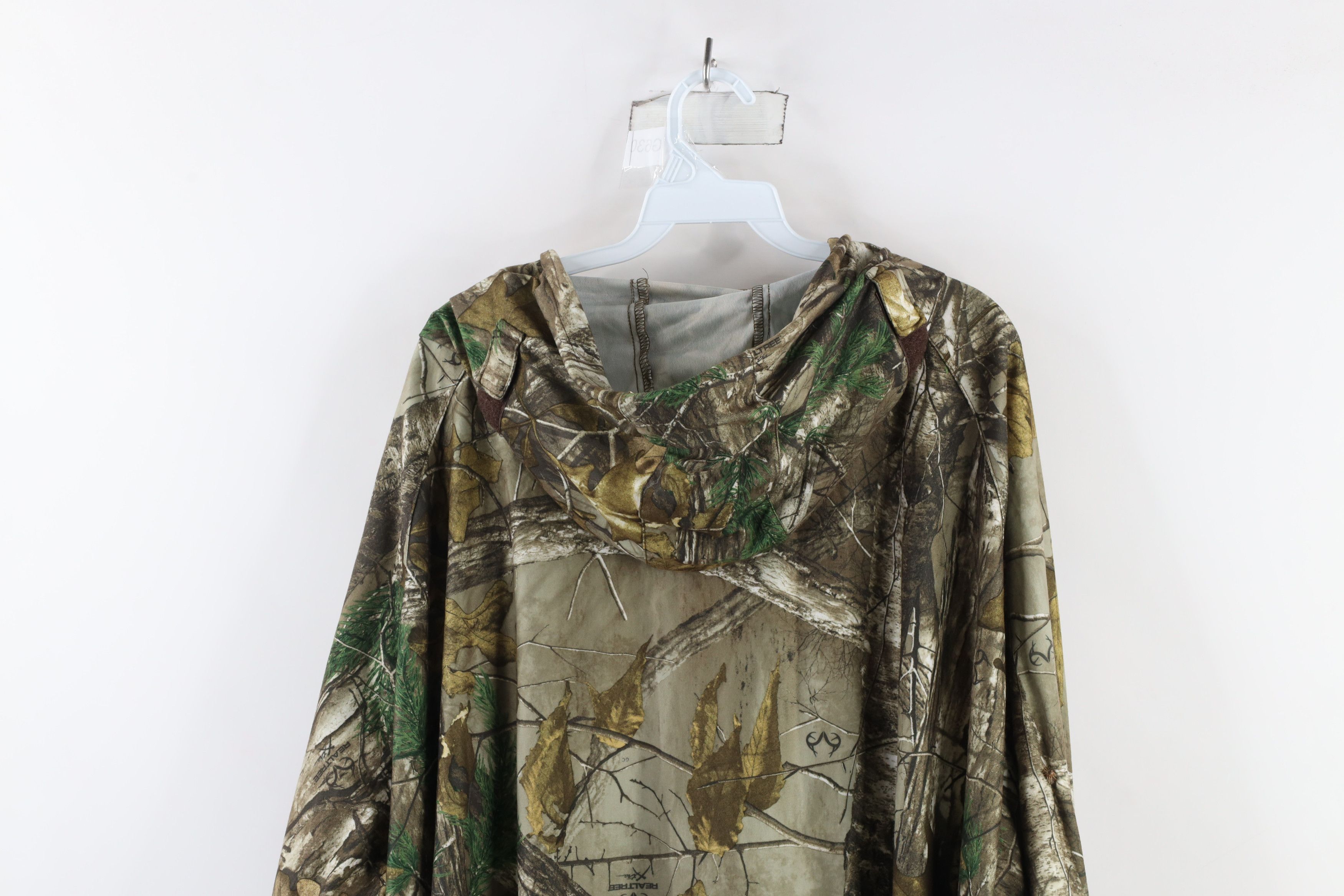 Vintage Vintage Camouflage Insect Shield Chamois Cloth Hooded Jacket Size US XXL / EU 58 / 5 - 14 Thumbnail