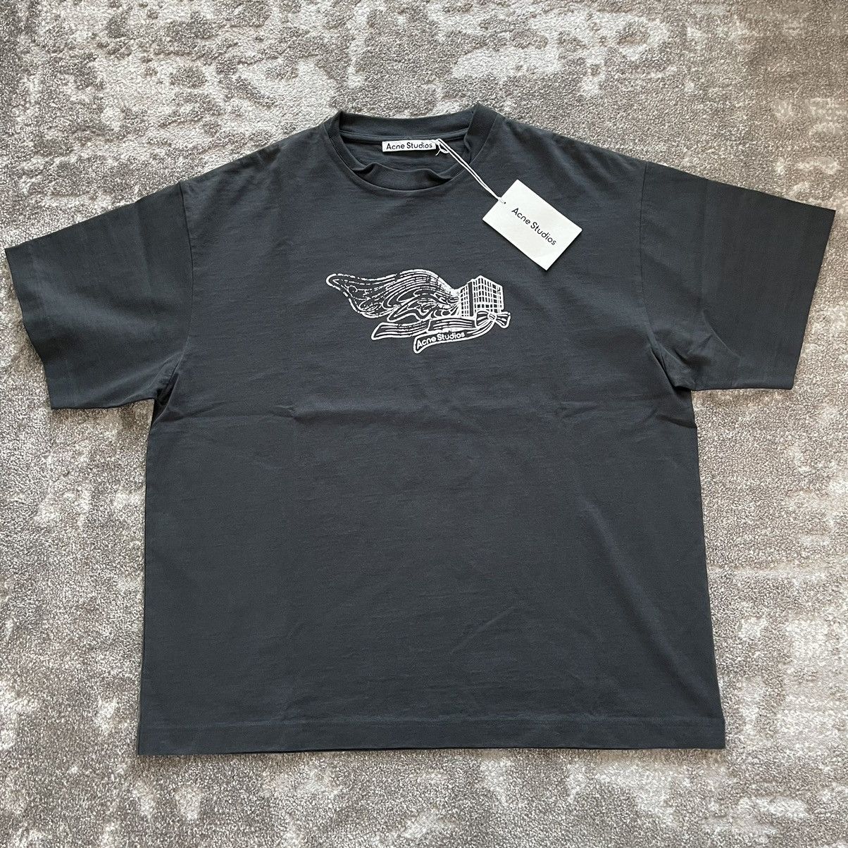 Acne Studios Acne Studios Black stamp Logo T-Shirt | Grailed