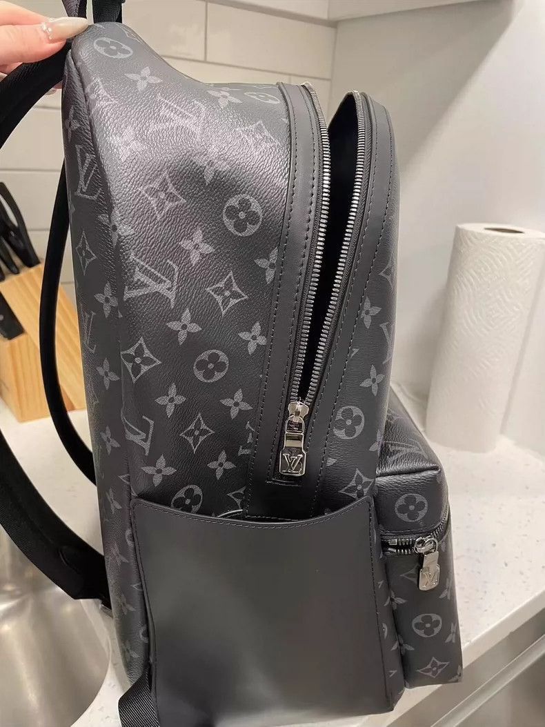 Louis Vuitton Louis Vuitton Monogram Eclipse Backpack-2506 Size ONE SIZE - 4 Thumbnail