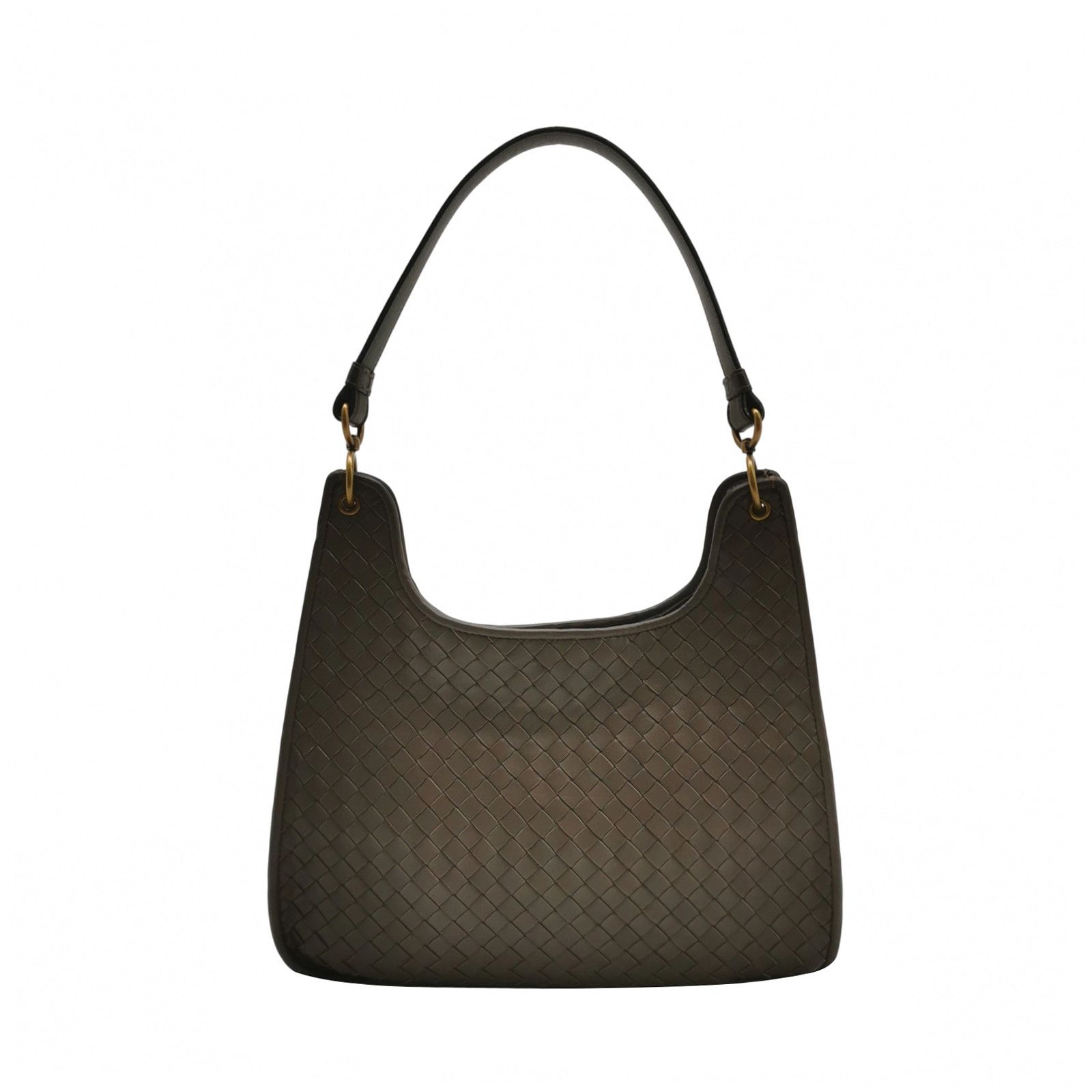 Bottega Veneta Bottega Veneta Brown Intrecciato Leather Shoulder Bag Size ONE SIZE - 1 Thumbnail