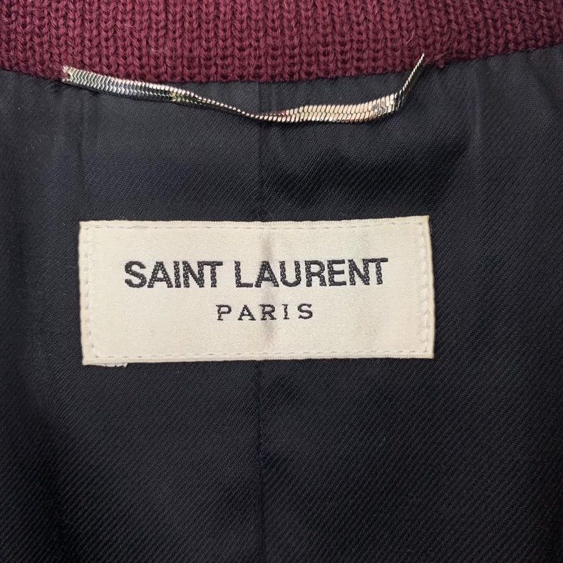 Saint Laurent Paris Saint Laurent Paris Deep red striped wool single-breasted Size US S / EU 44-46 / 1 - 5 Thumbnail