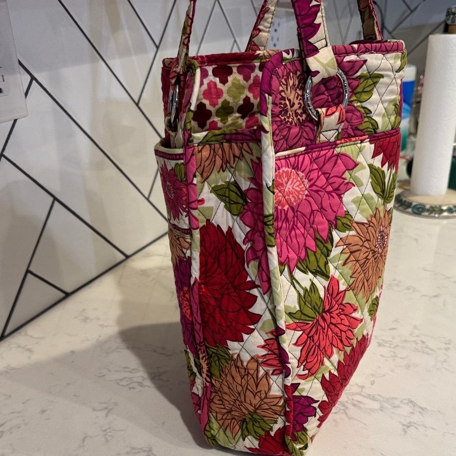 Vera Bradley Vera Bradley Hello Dahlia quilted cotton shoulder tote bag Size ONE SIZE - 6 Thumbnail