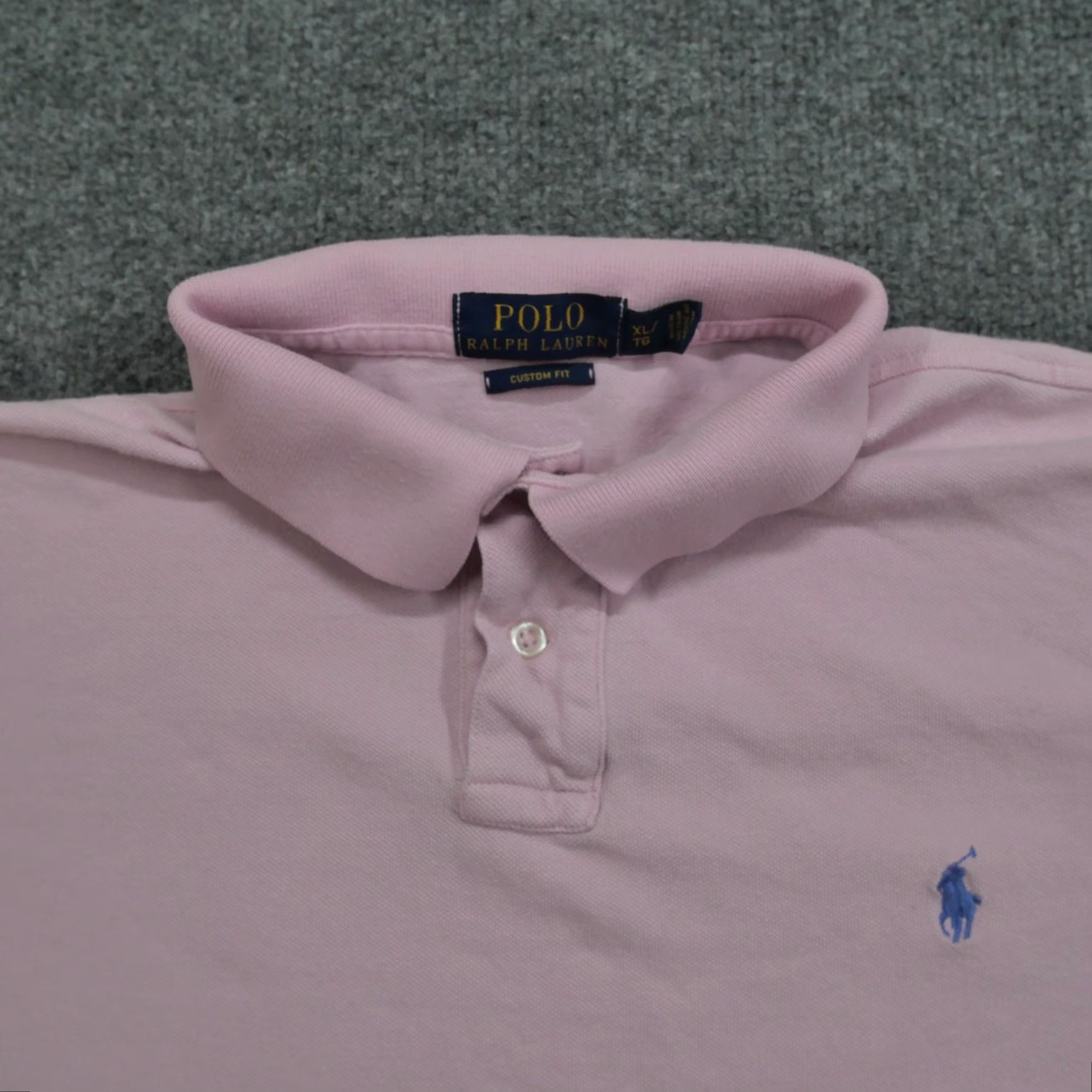 Ralph Lauren Ralph Lauren Shirt Polo Mens XL Pink Cotton Short Sleeve Collared Button Logo Classic Polo Size US XL / EU 56 / 4 - 4 Thumbnail