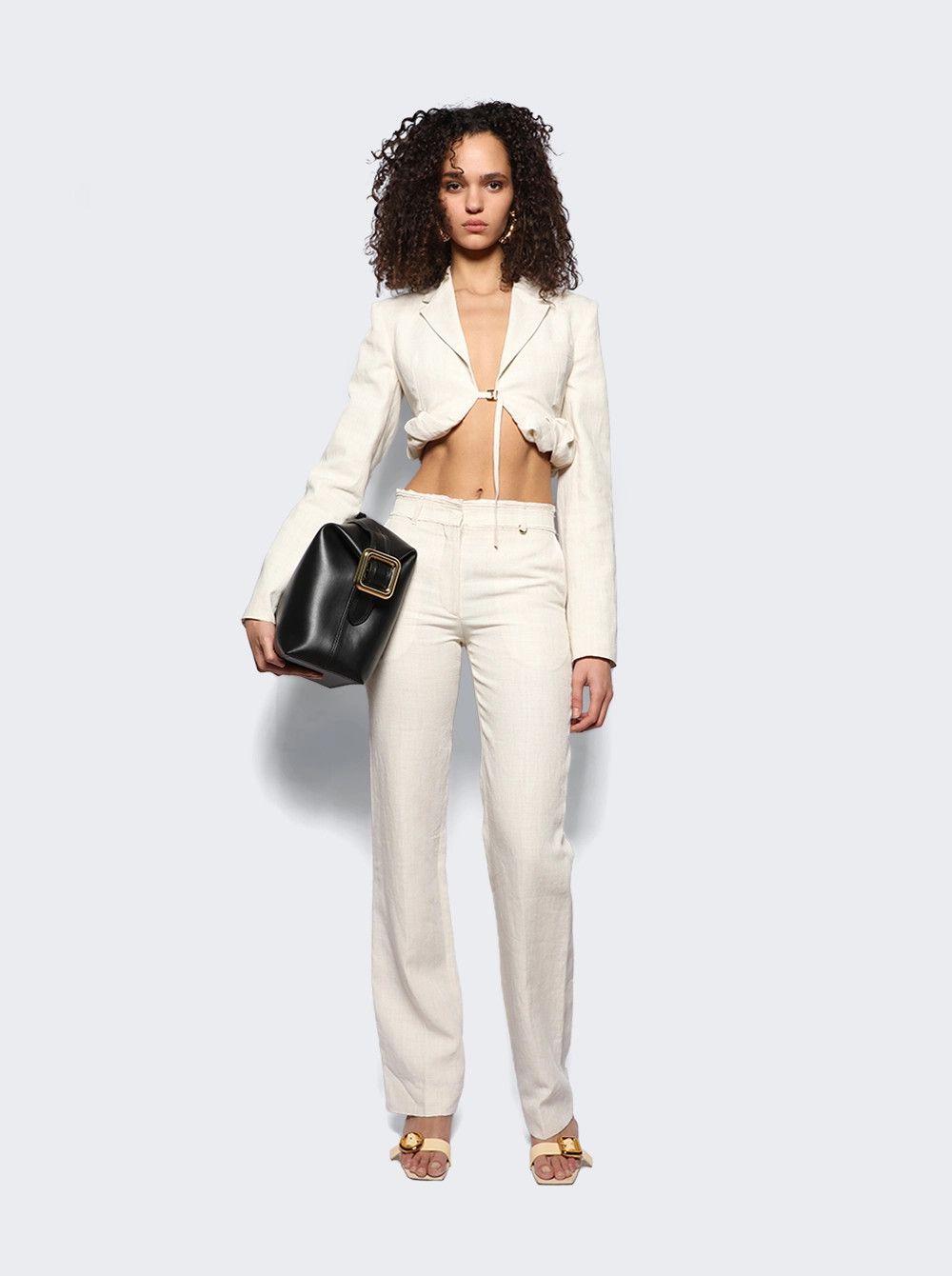 Jacquemus o1mle0824 La Veste Croissant in Off White Size XS / US 0-2 / IT 36-38 - 2 Thumbnail