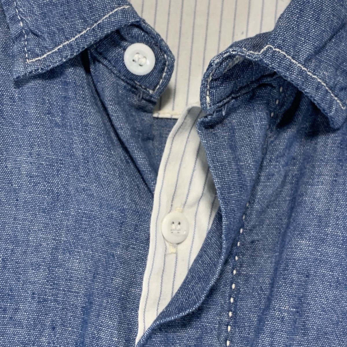 Kapital KAPITAL CONCHO BUTTON CHAMBRAY S/S SHIRT Size US M / EU 48-50 / 2 - 5 Thumbnail
