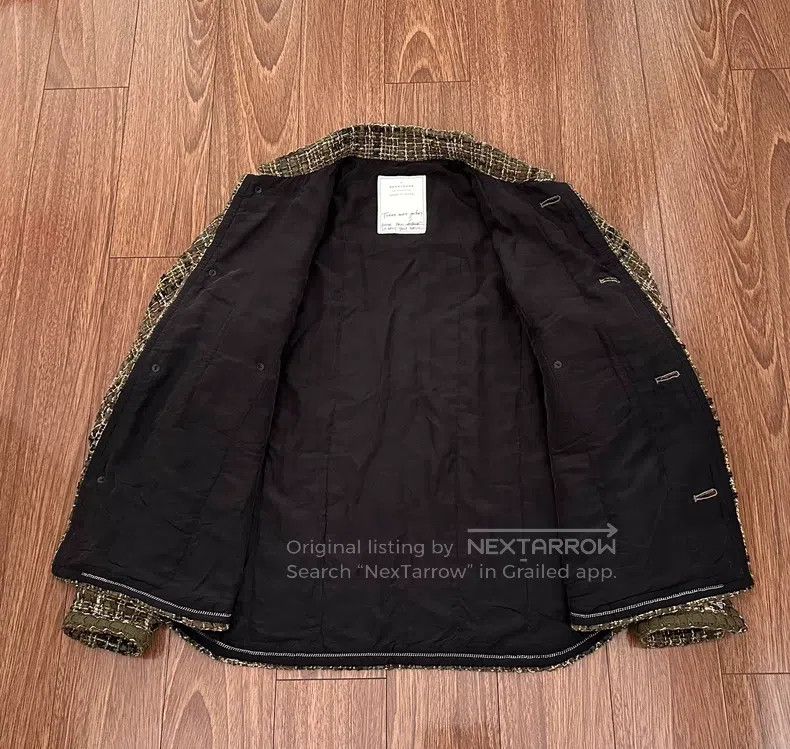 READYMADE Ready Made TWEED SHIRT JACKET, Chanel Style Woven Jacket C Size US L / EU 52-54 / 3 - 3 Thumbnail