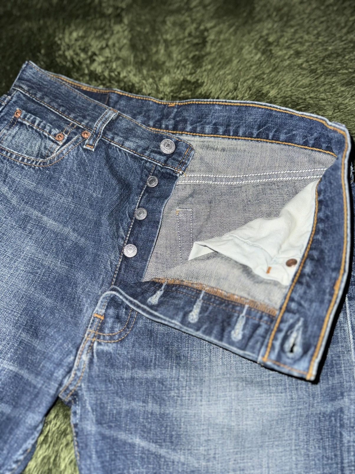 Levi's [30x14] Levi’s 501 Japan Release Button Fly Denim Shorts Size US 30 / EU 46 - 3 Thumbnail