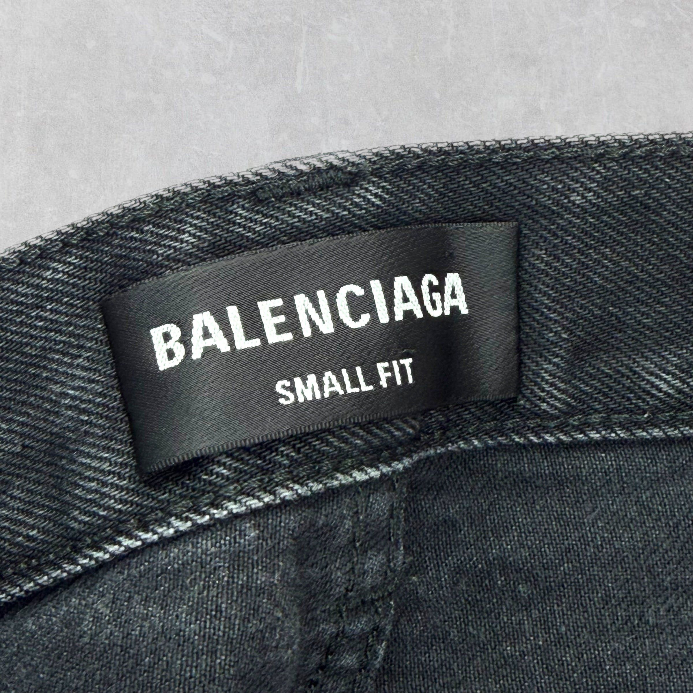 Balenciaga Balenciaga Baggy Distressed Hem Black Jeans S (32) Size US 32 / EU 48 - 9 Thumbnail