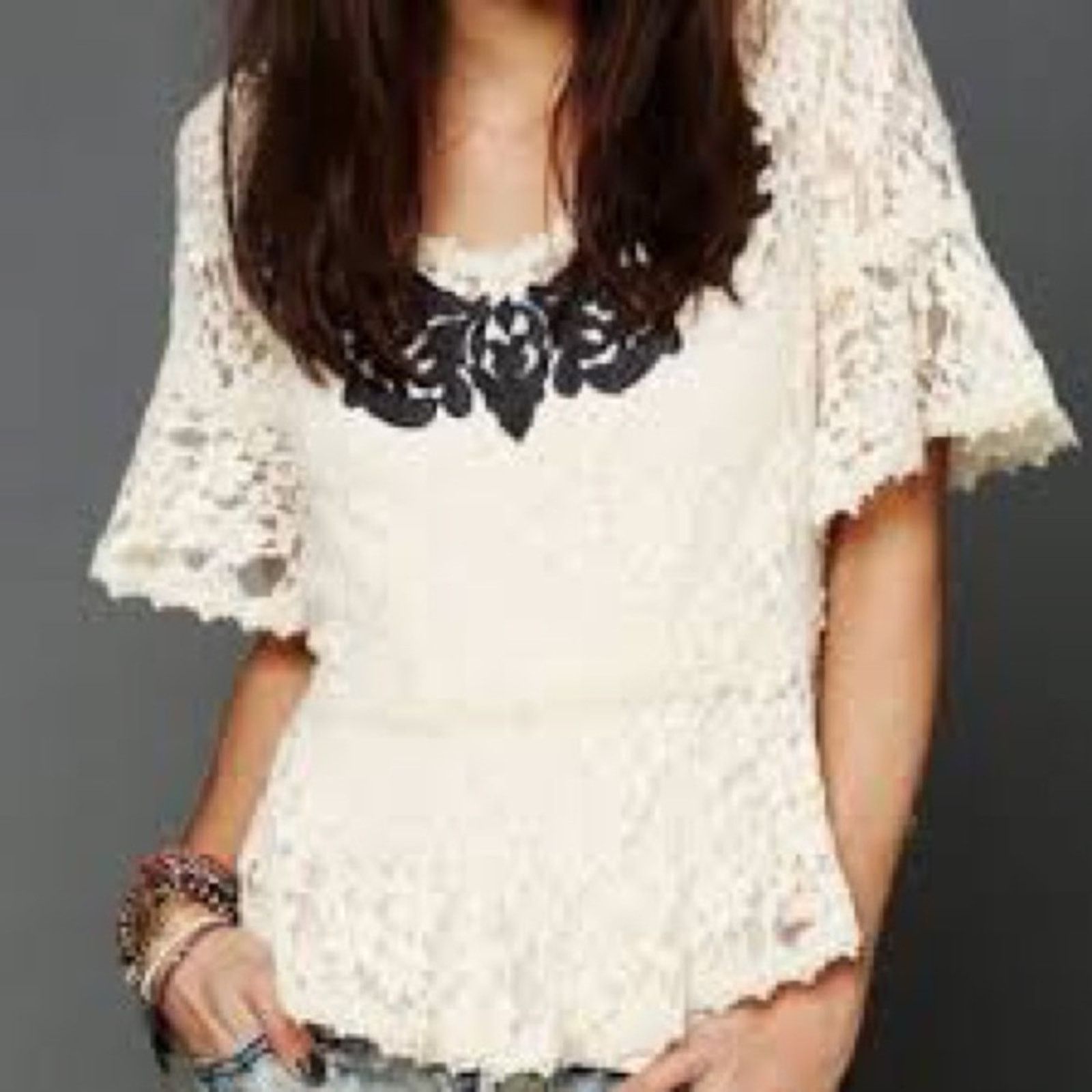 Free People Free People Lace Top M Size M / US 6-8 / IT 42-44 - 16 Thumbnail